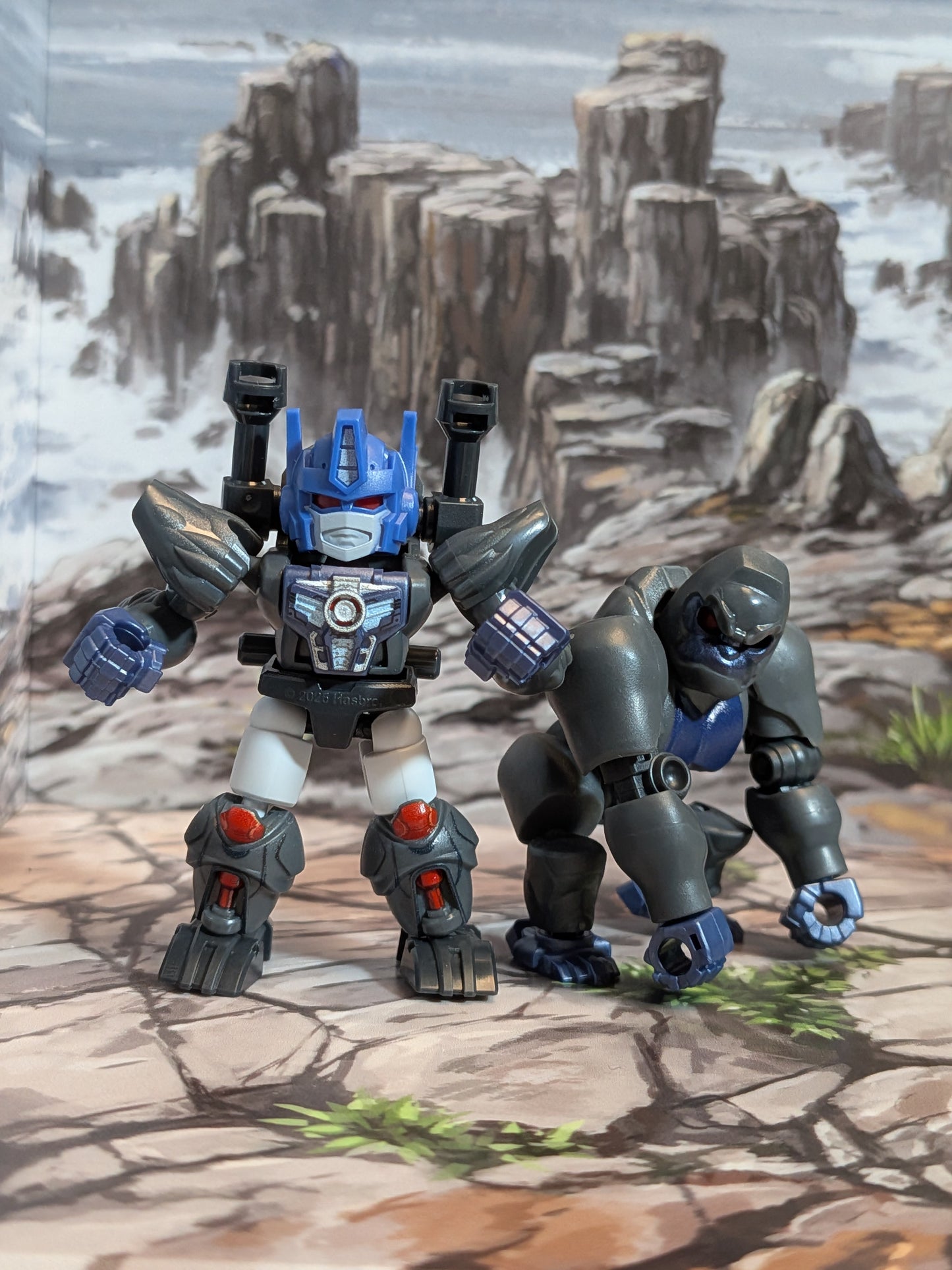 Blokees - Transformers Defender Version 06 - Optimus Primal & Optimus Primal-Gorilla (Lot Robot + Mode Gorille) (~4-6cm)