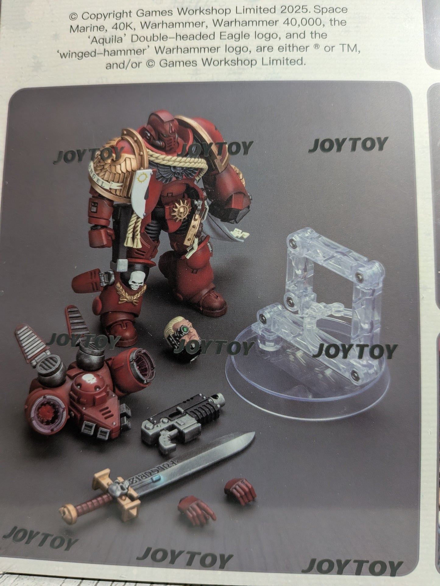 JoyToy Warhammer 40k - Blood Angels Captain mit Sprungmodul (12,2cm)