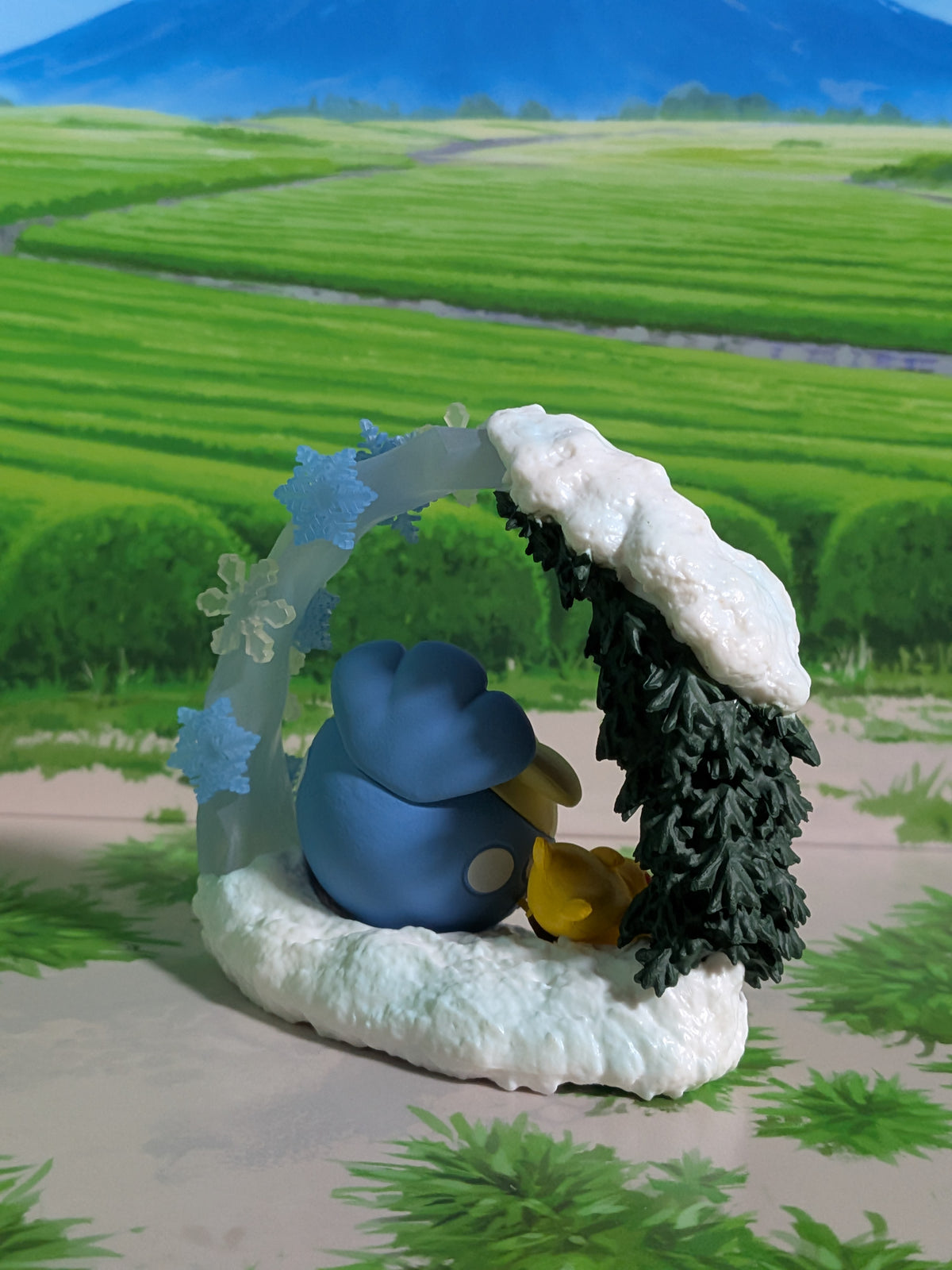 Re-Ment Pokémon - Pikachu & Obalie / Spheal - Circular Diorama