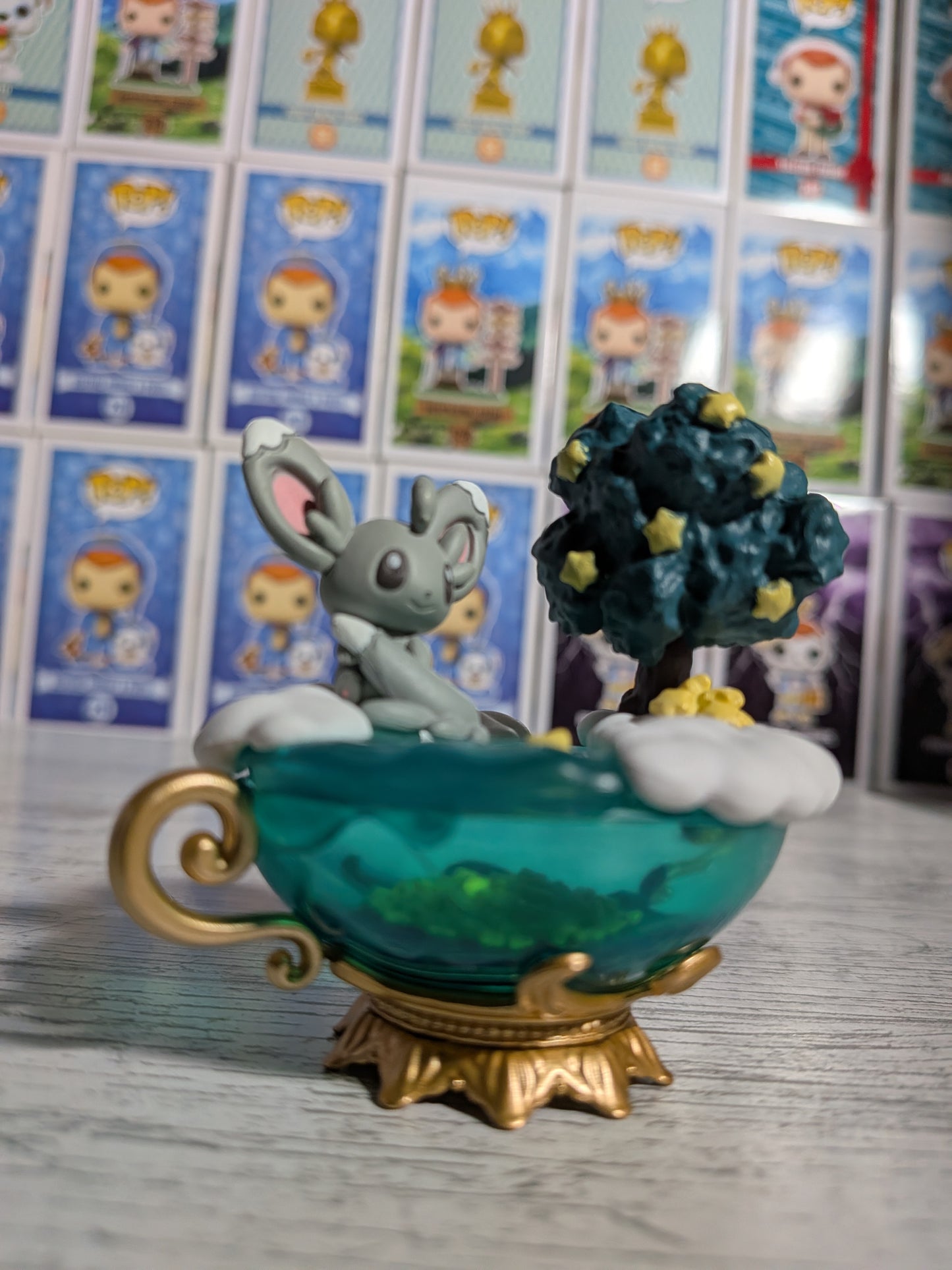 Re-Ment Pokémon - Chinchidou / Minccino - Starrium Dreaming Moonlit Night