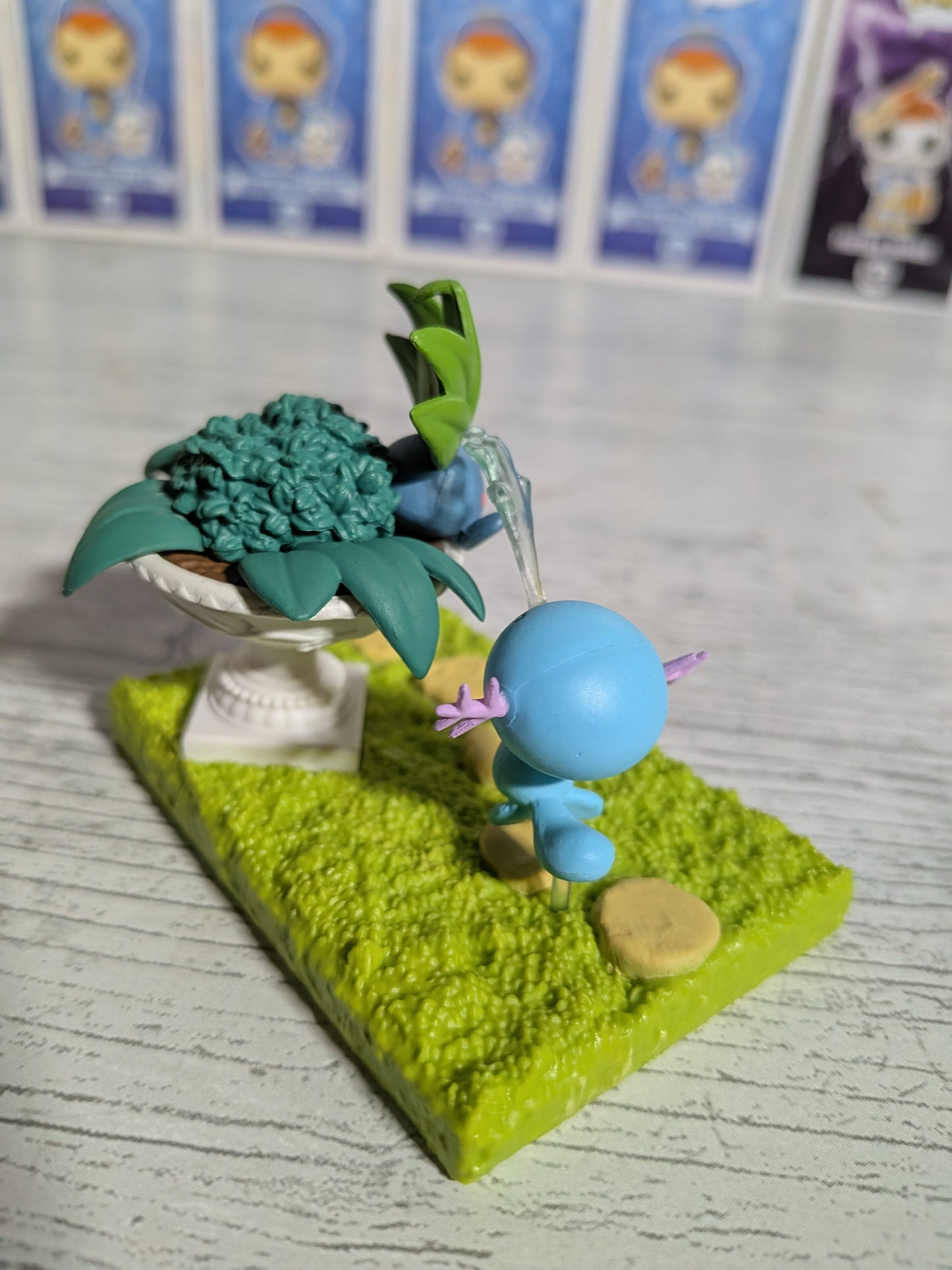 Re-Ment Pokémon - Axoloto / Wooper & Mystherbe / Oddish - Pokémon Garden