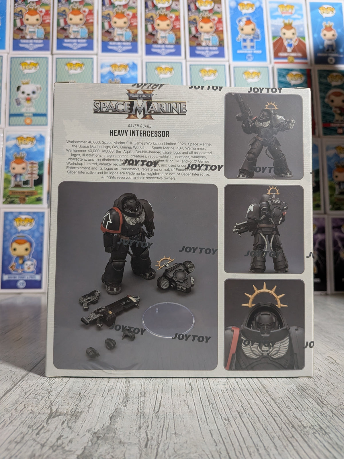 JoyToy Warhammer 40k: Space Marine 2 - Raven Guard Heavy Intercessor (12.7cm)