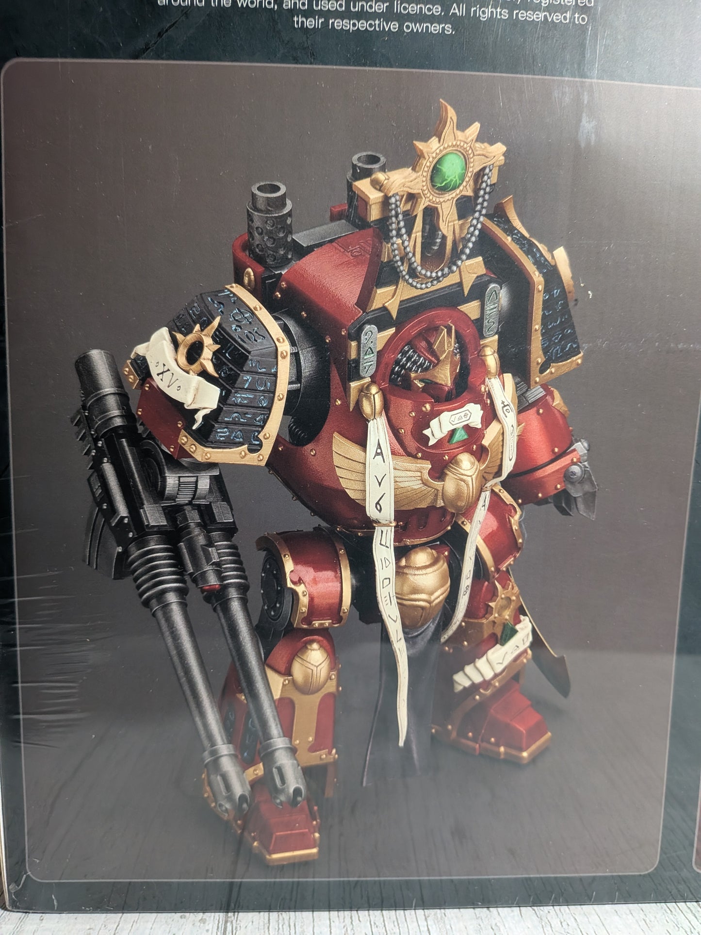 JoyToy Warhammer The Horus Heresy – Thousand Sons Contemptor-Osiron Dreadnought mit Gravis-Sturmkanone (30,2cm)