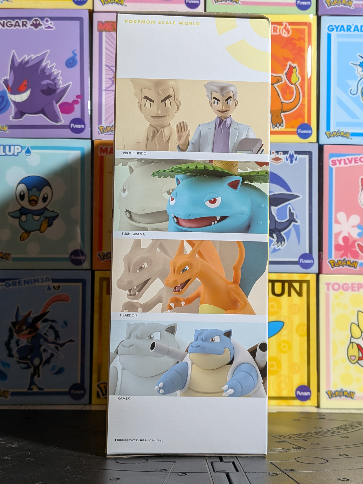 Pokémon Scale World Kanto - Ensemble Prof. Chen & Starters | Professor Oak Set (Neuf)