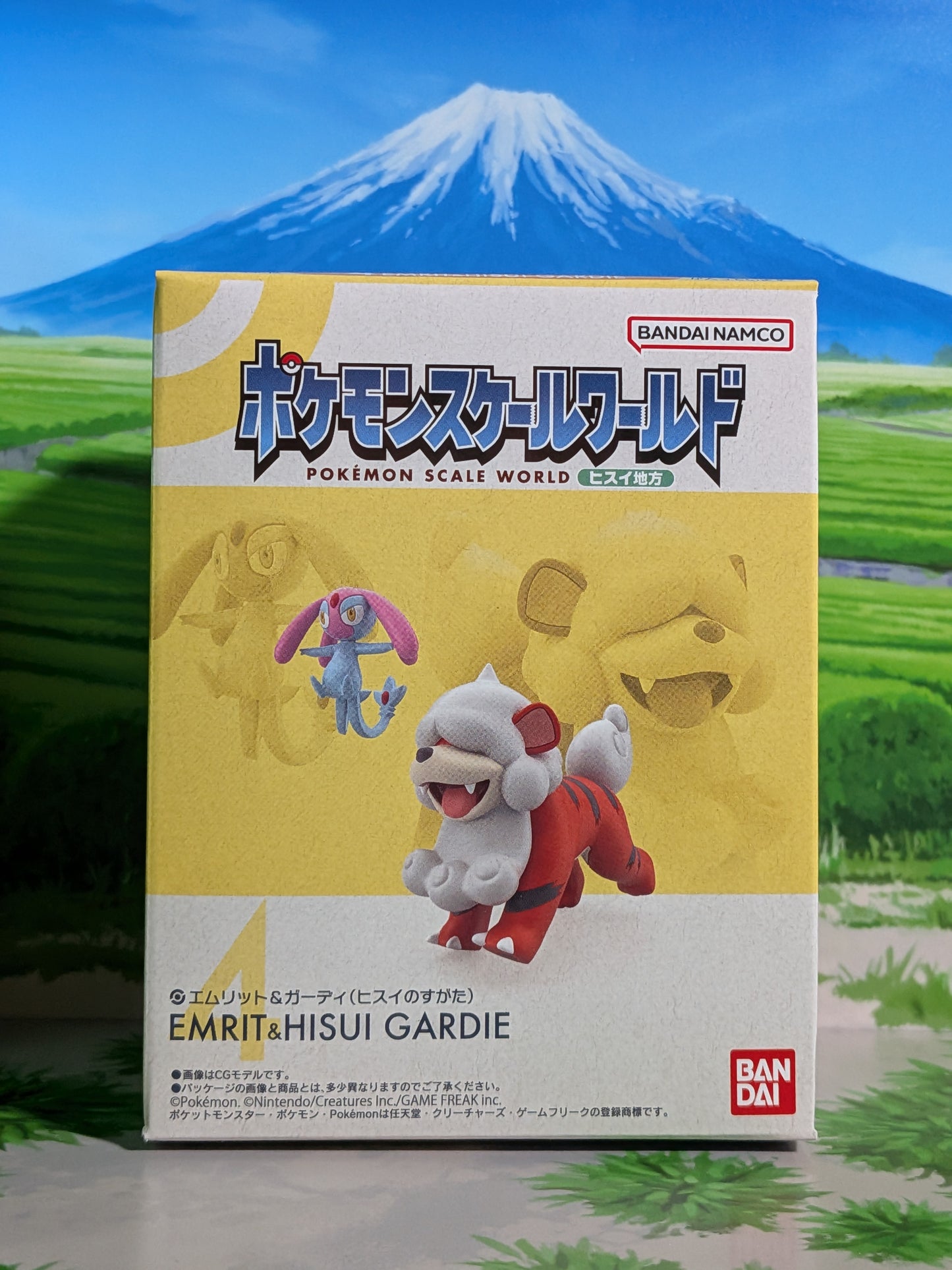 Pokémon Scale World Hisui - Créfollet & Caninos (Forme de Hisui) | Uxie & Hisuian Growlithe (Neuf)