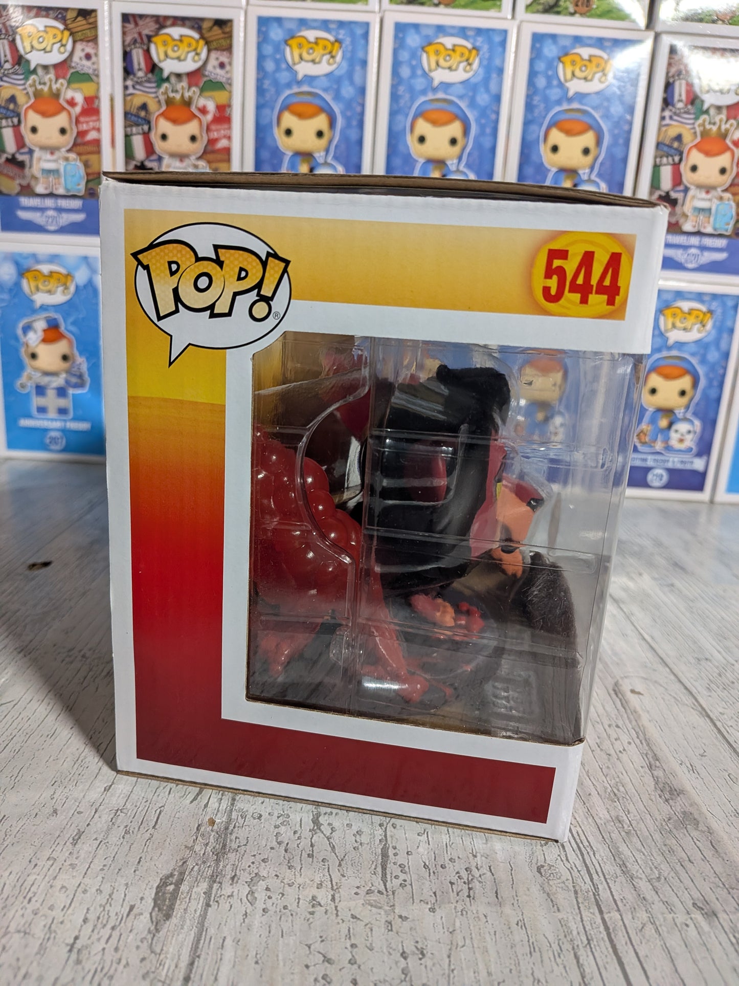 Funko Pop Disney Der König der Löwen #544 - Scar mit Flammen (Chase / Zerstörte Box / Plastik)