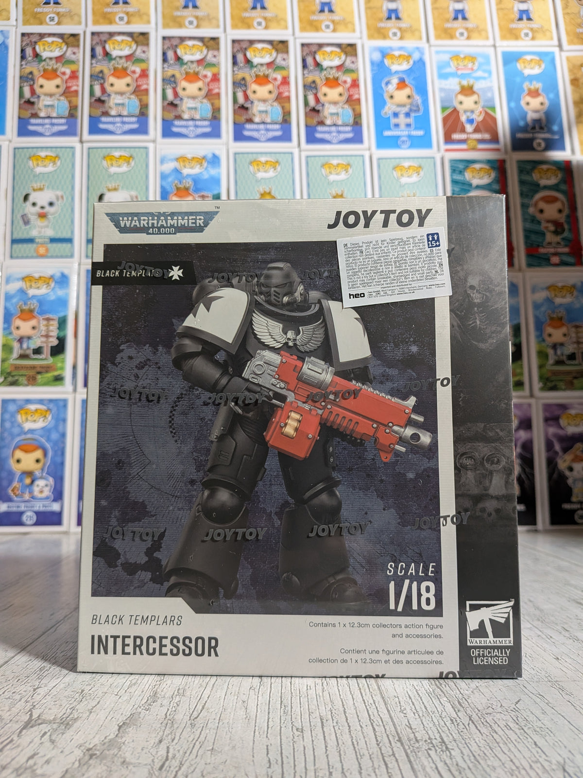 JoyToy Warhammer 40k - Space Marines Black Templars Intercessor (12.3cm)