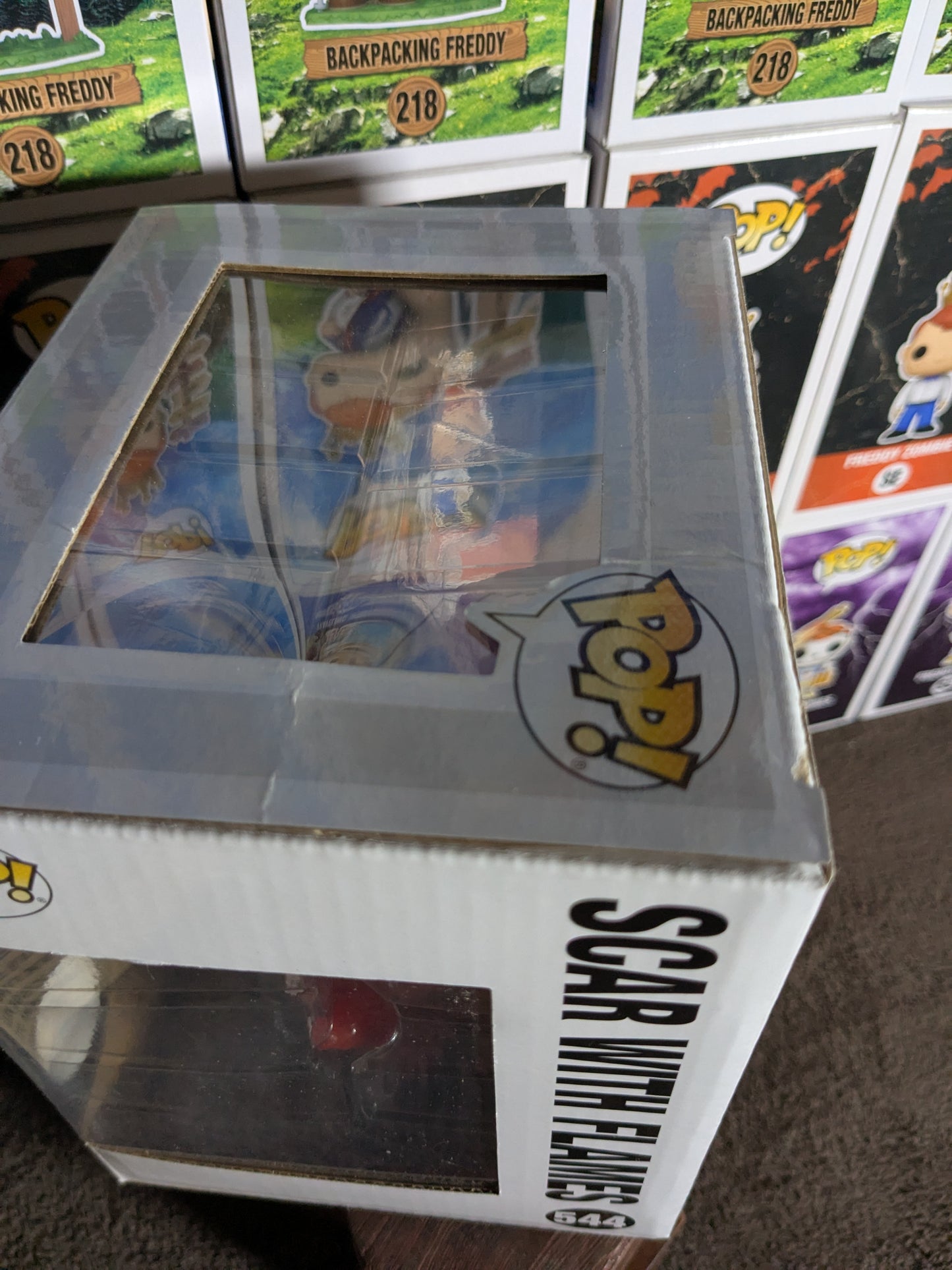 Funko pop 544 : Scar with Flames (Chase / Destroyed Box/ Plastic)