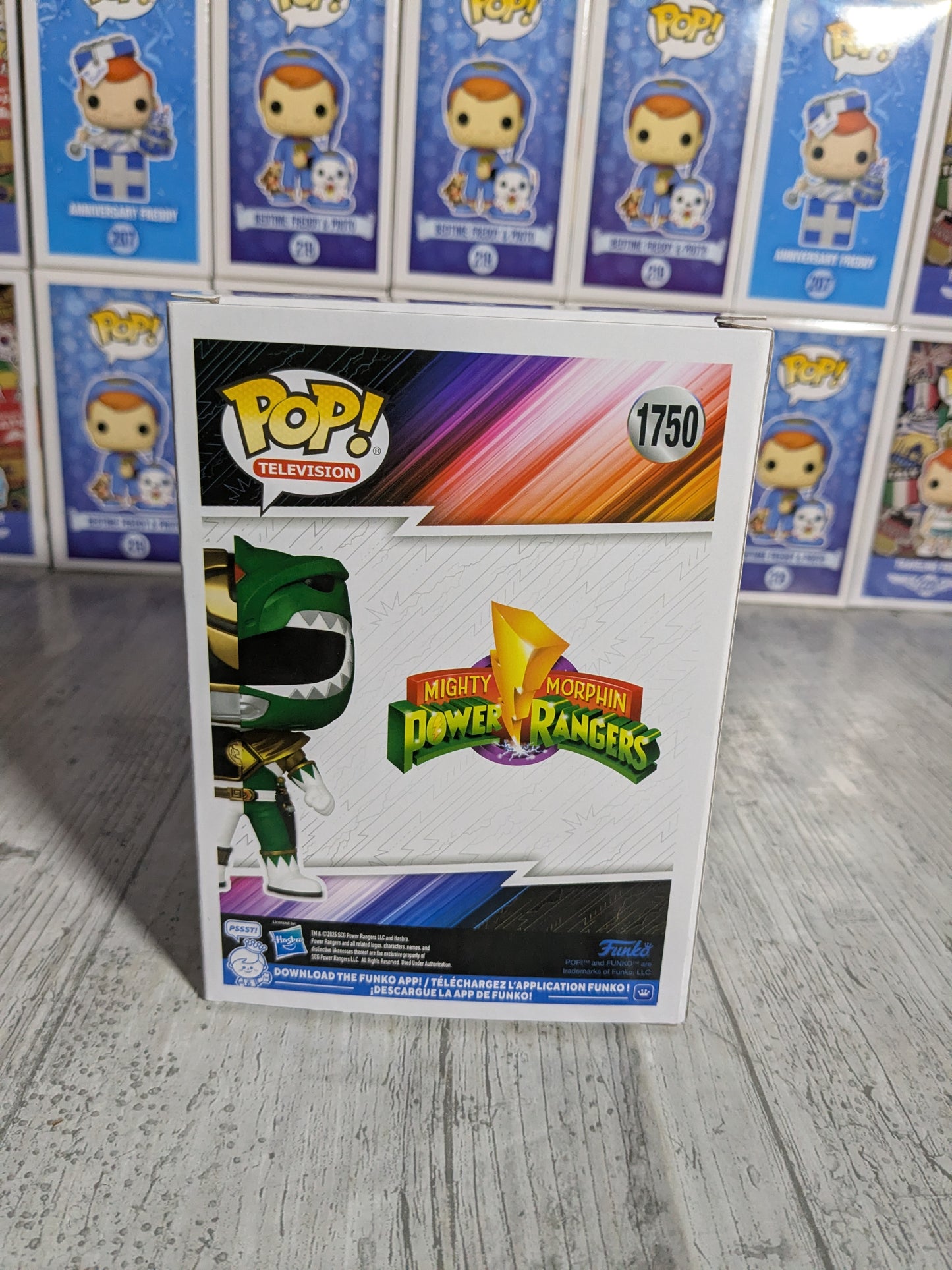 Funko pop Power Rangers Mighty Morphin #1750 - Green / White Ranger (9500PCS)