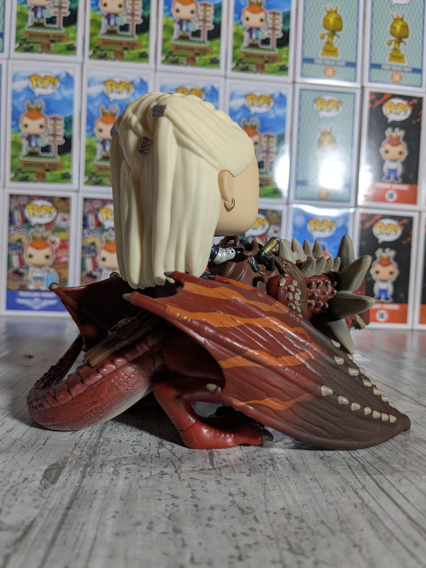 Funko pop House of the Dragon #124 - Rhaenys Targaryen with Meleys (Opened/Damaged Box)