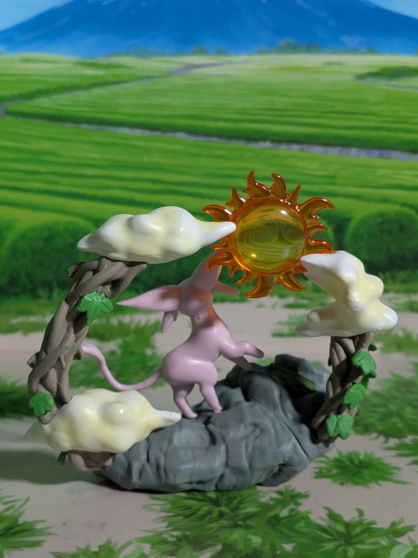 Re-Ment Pokémon - Mentali / Espeon - Circular Diorama