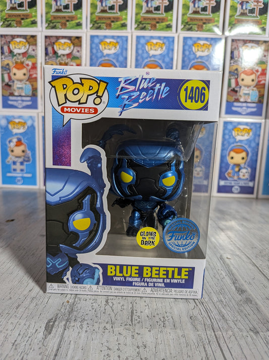 Funko pop Heroes #1406 - Blue Beetle (Glow)