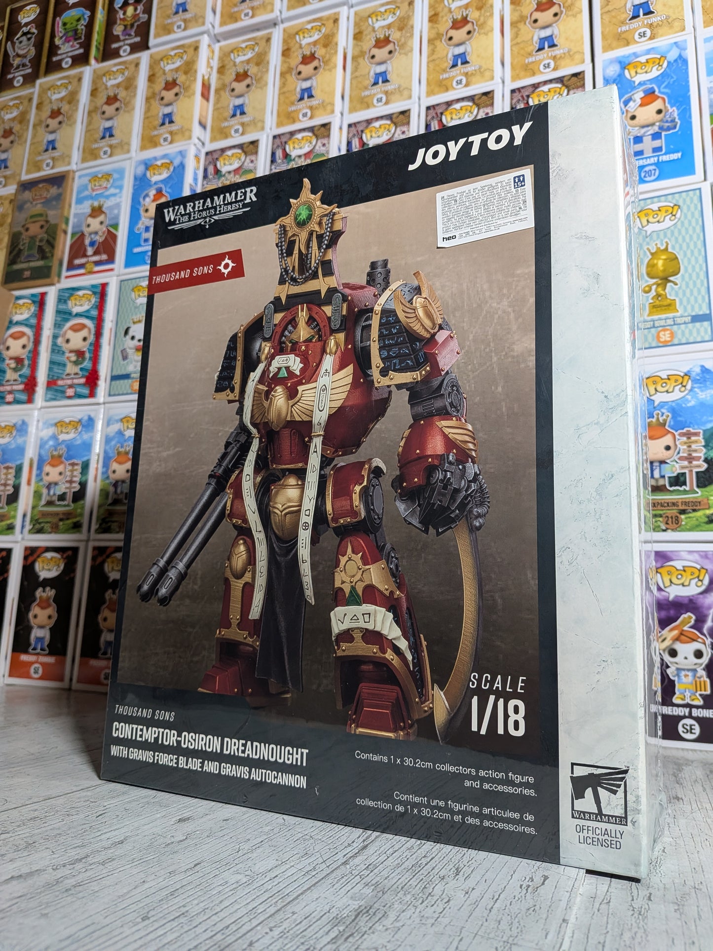 JoyToy Warhammer The Horus Heresy – Thousand Sons Contemptor-Osiron Dreadnought mit Gravis-Sturmkanone (30,2cm)