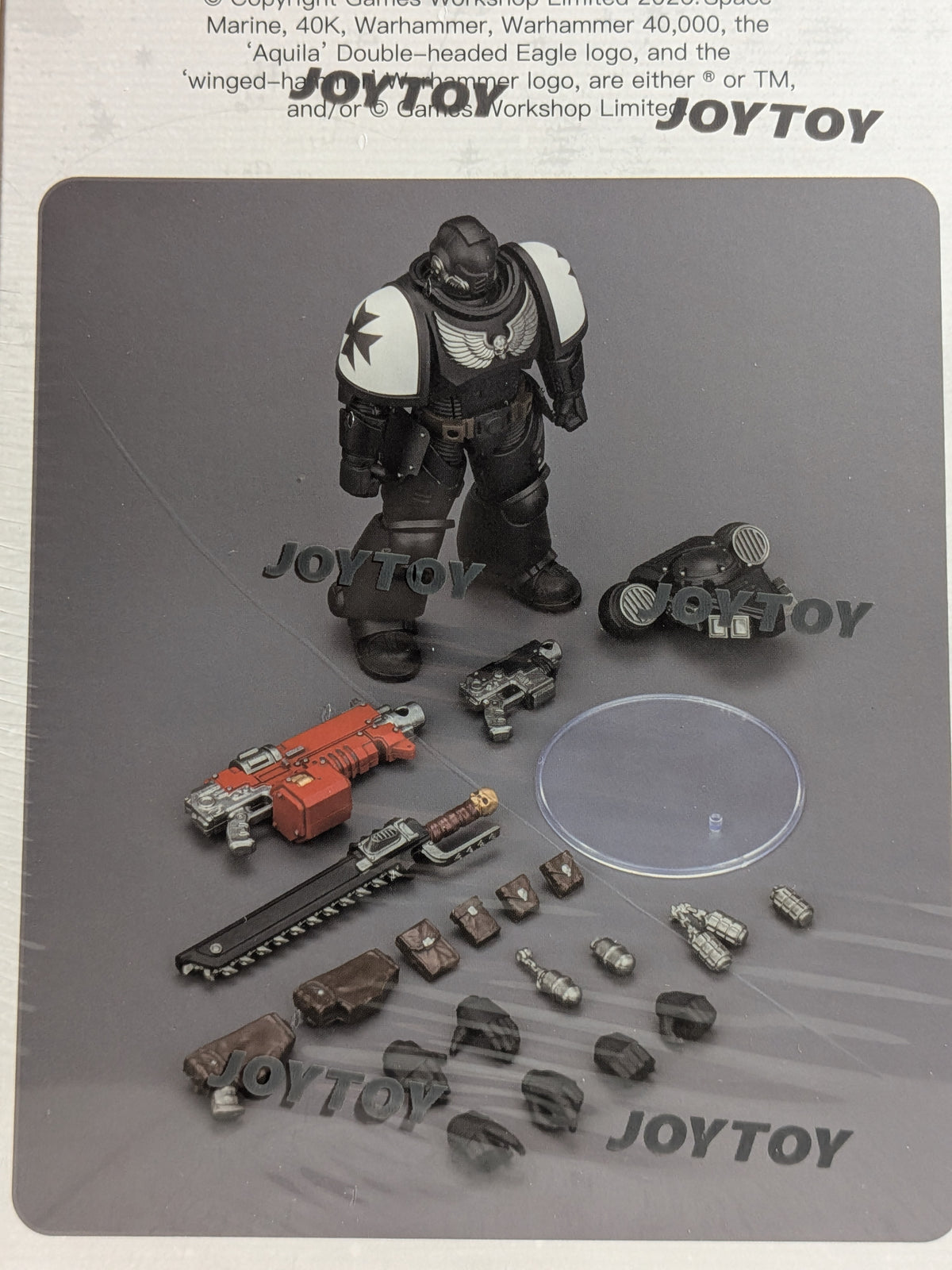 JoyToy Warhammer 40k - Space Marines Black Templars Intercessor (12.3cm)
