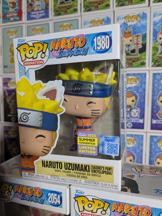 Funko pop Naruto Shippuden - Sasuke's Paw Encyclopedia Bundle