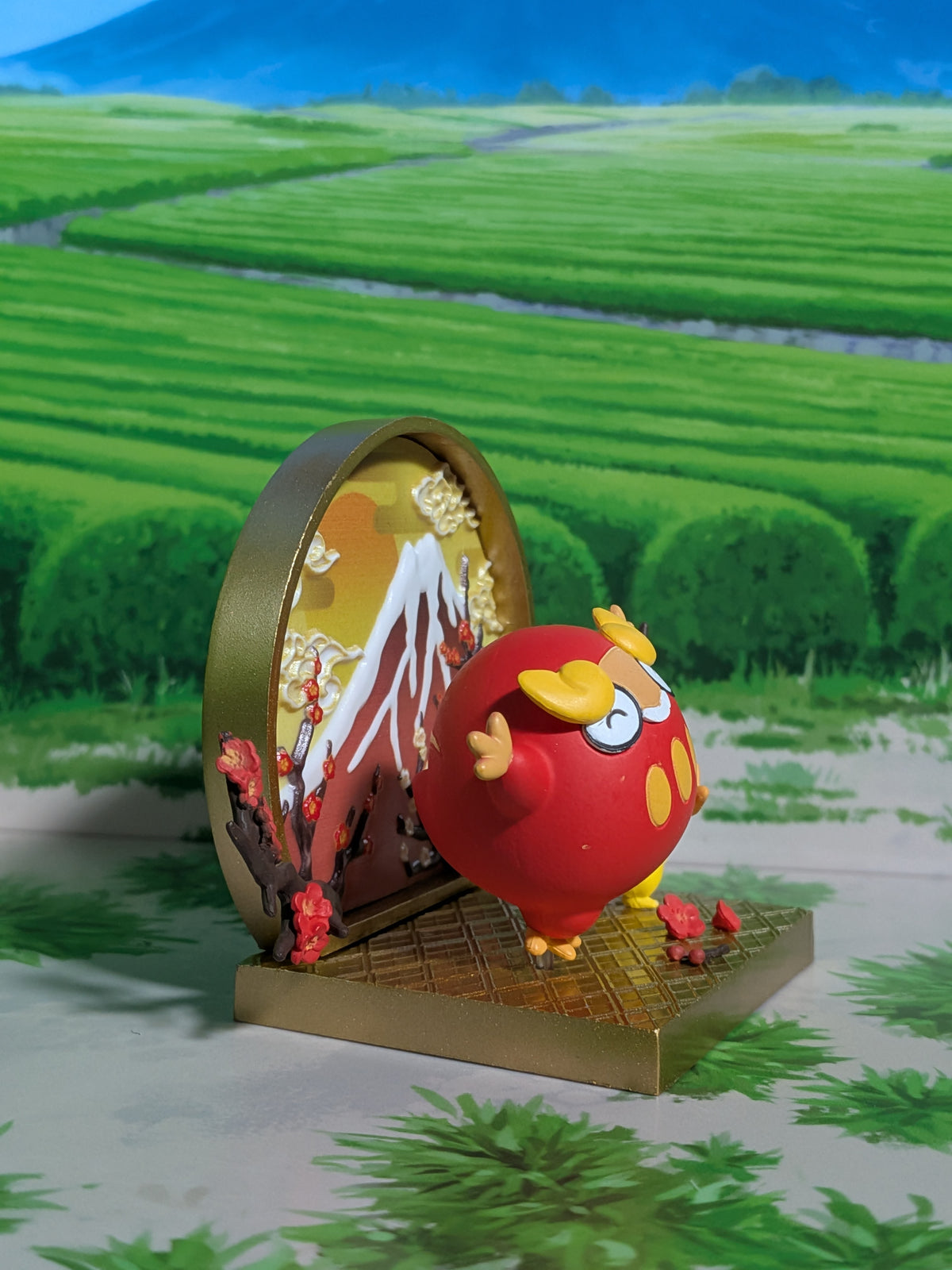 Re-Ment Pokémon - Pikachu & Darumaka / Darumarond - Japanese Style Window