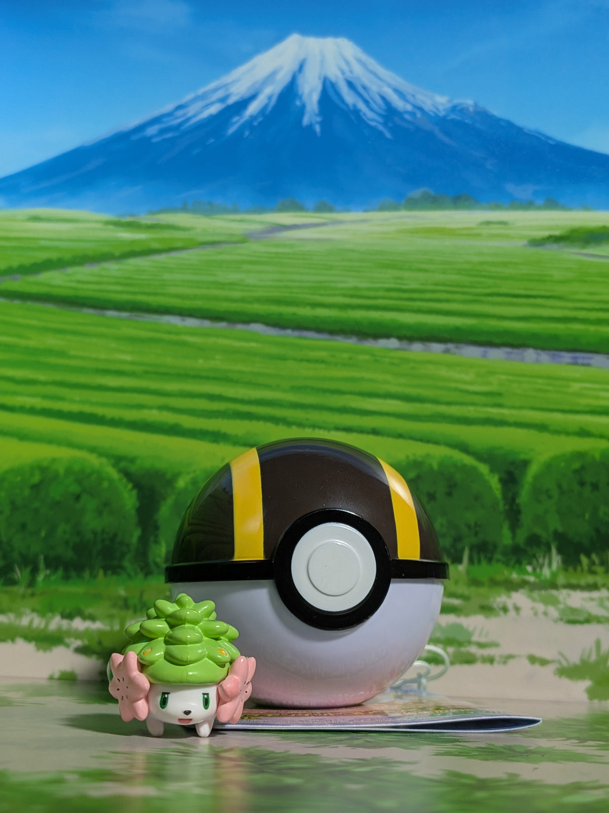 Shokugan: Pokémon Get & Gum - Blazing Sky Illusion - Shaymin (Forme Terrestre) & Ultra Ball (Environ 3 cm)
