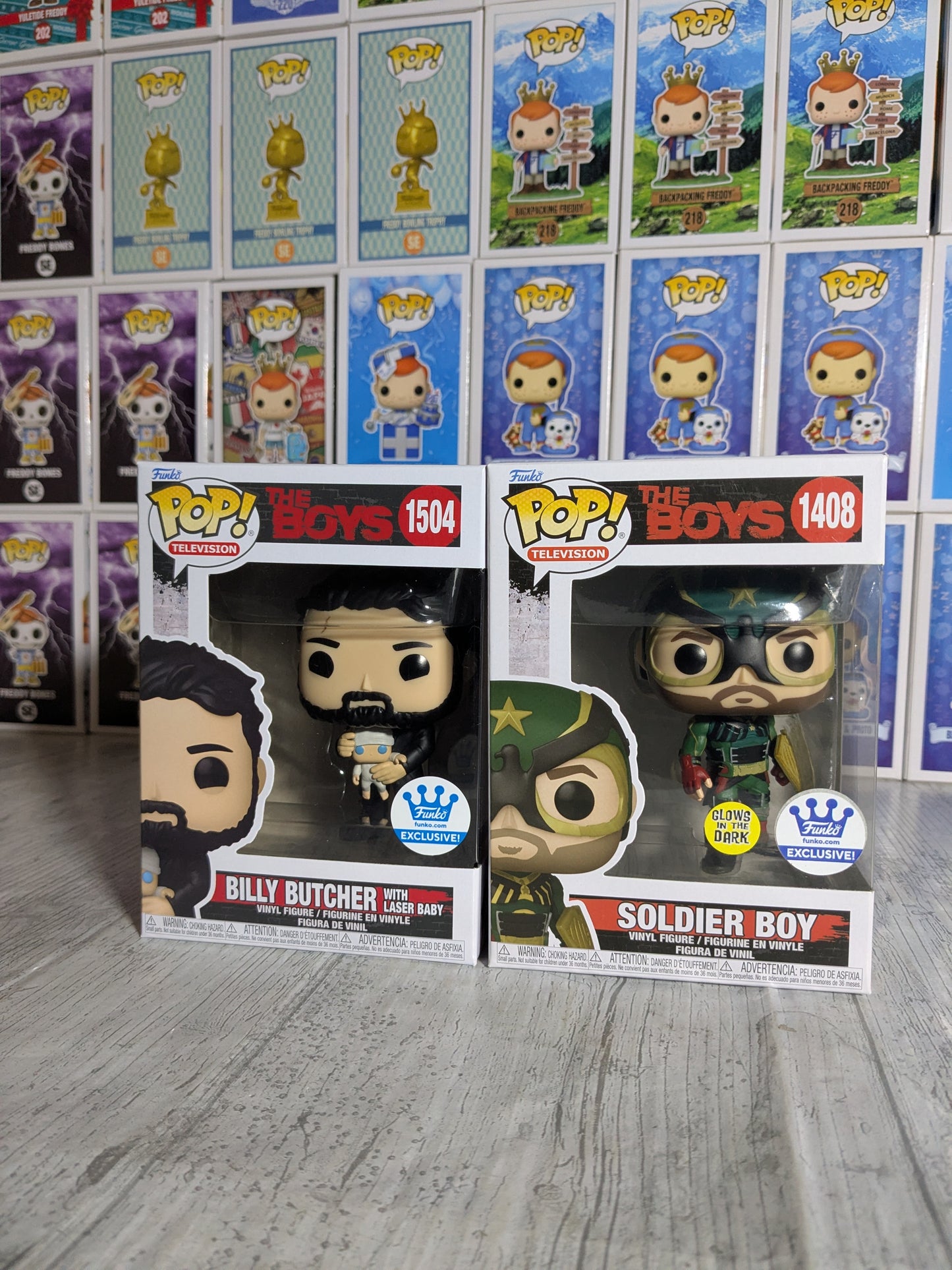 Funko pop The Boys - Billy Butcher & Soldier Boy (Glow/Bundle)