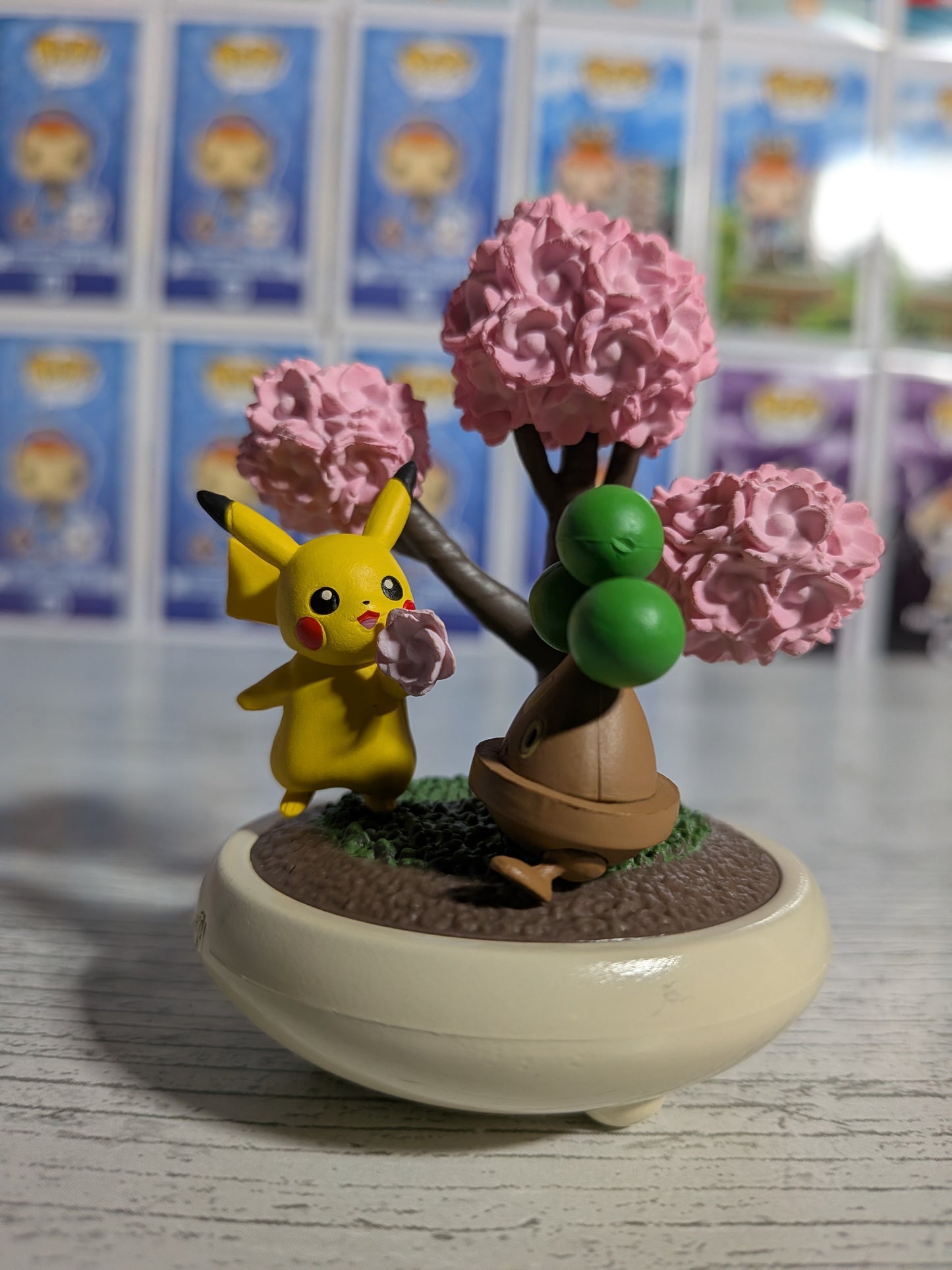 Re-Ment Pokémon - Pikachu & Manzaï / Bonsly - Pocket Bonsai 2