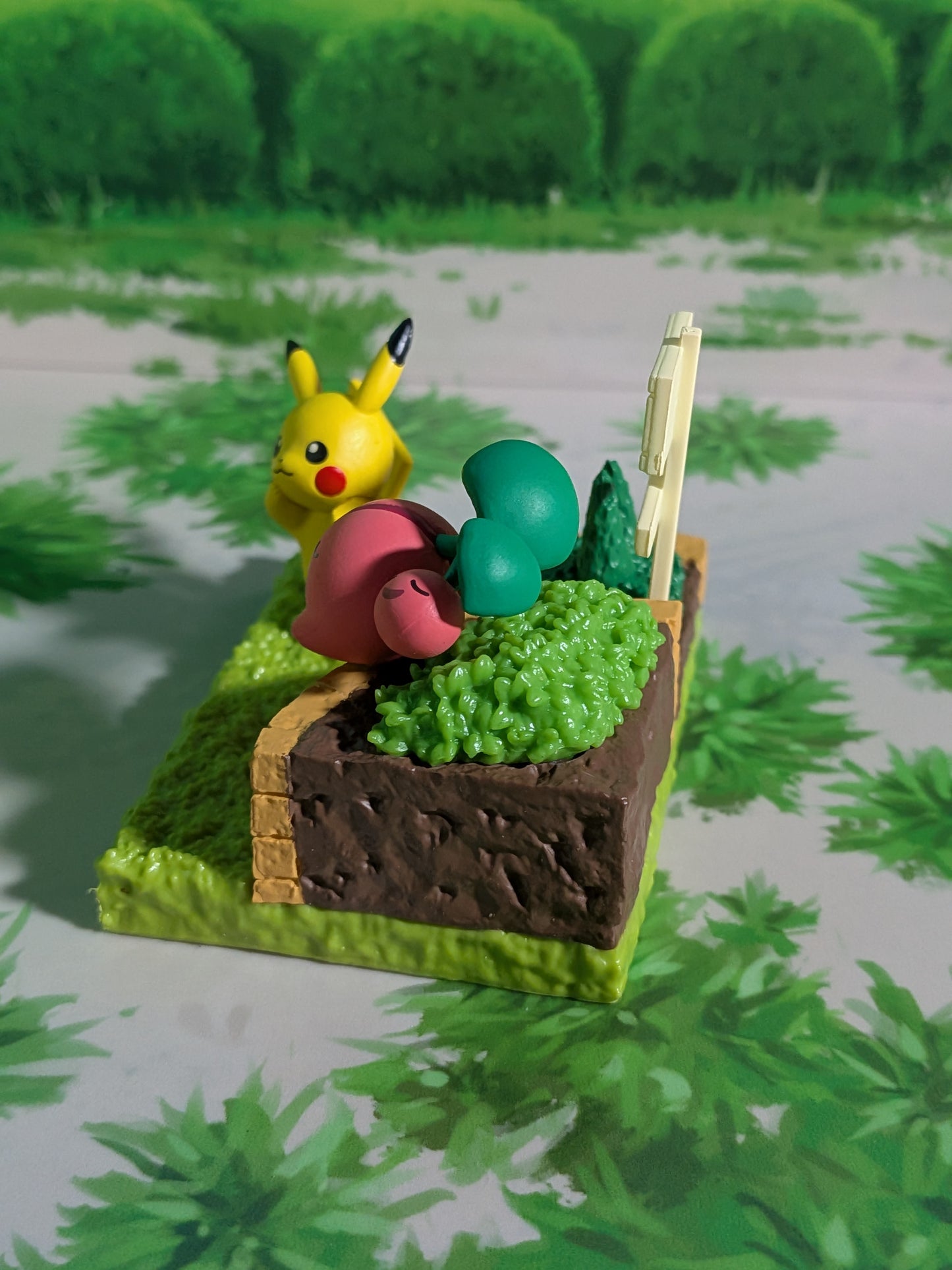 Re-Ment Pokémon - Pikachu & Granivol / Hoppip - Pokémon Garden