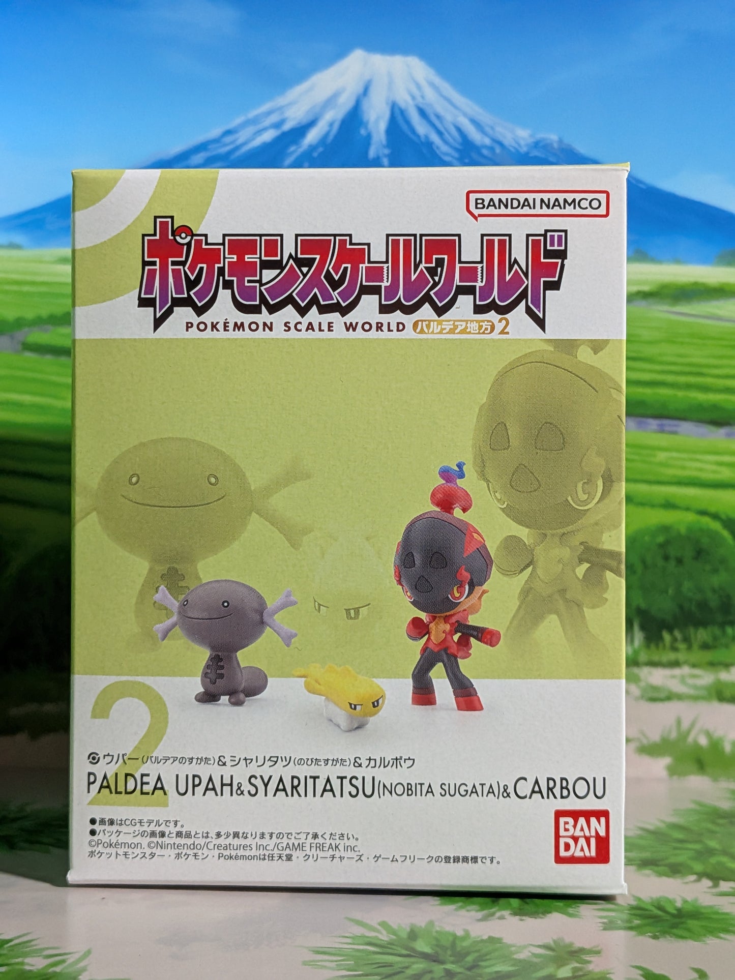 Pokémon Scale World Paldea - Axoloto de Paldea, Nigirigon & Charbambin | Paldean Wooper, Tatsugiri & Charcadet (Neuf)