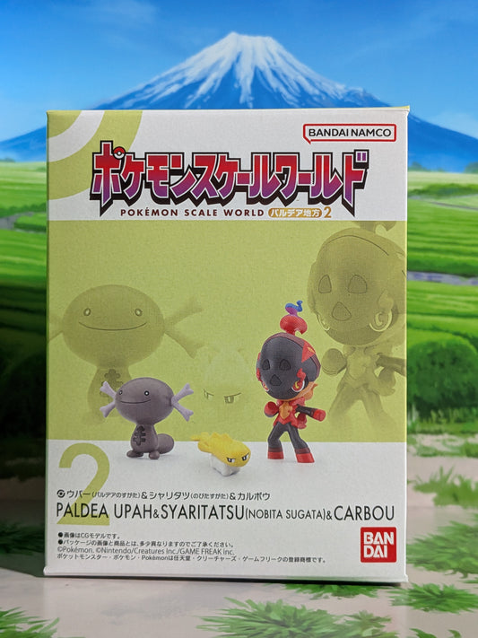 Pokémon Scale World Paldea - Axoloto di Paldea, Nigirigon & Charbambin | Paldean Wooper, Tatsugiri & Charcadet (Nuovo)