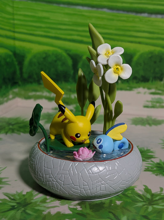 Re-Ment Pokémon - Pikachu & Larméléon / Sobble - Pocket Bonsai 3