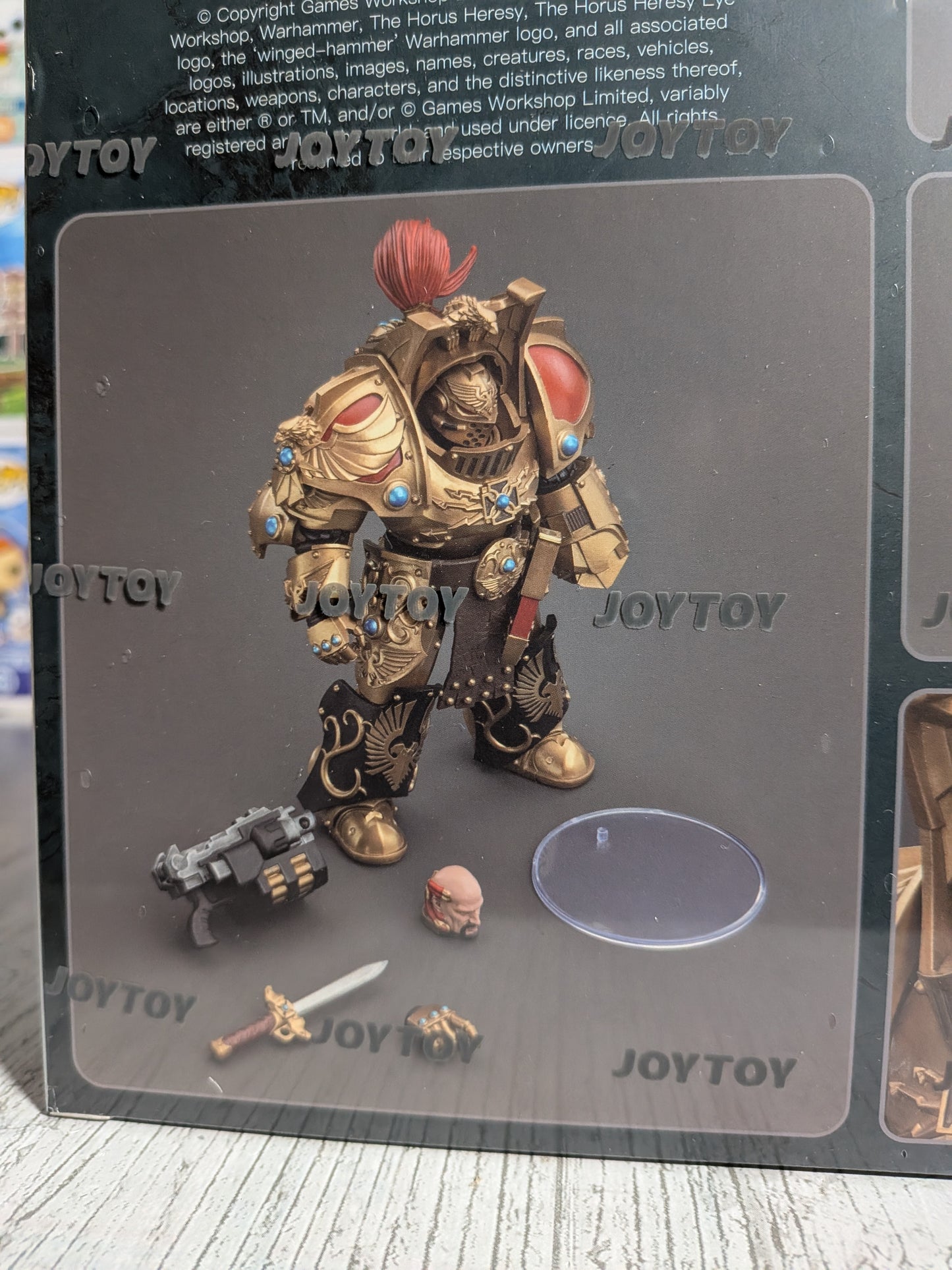 JoyToy Warhammer The Horus Heresy - Legio Custodes Aquilon Terminator Squad Aquilon mit Lastrum-Sturmbolter (13,7 cm)