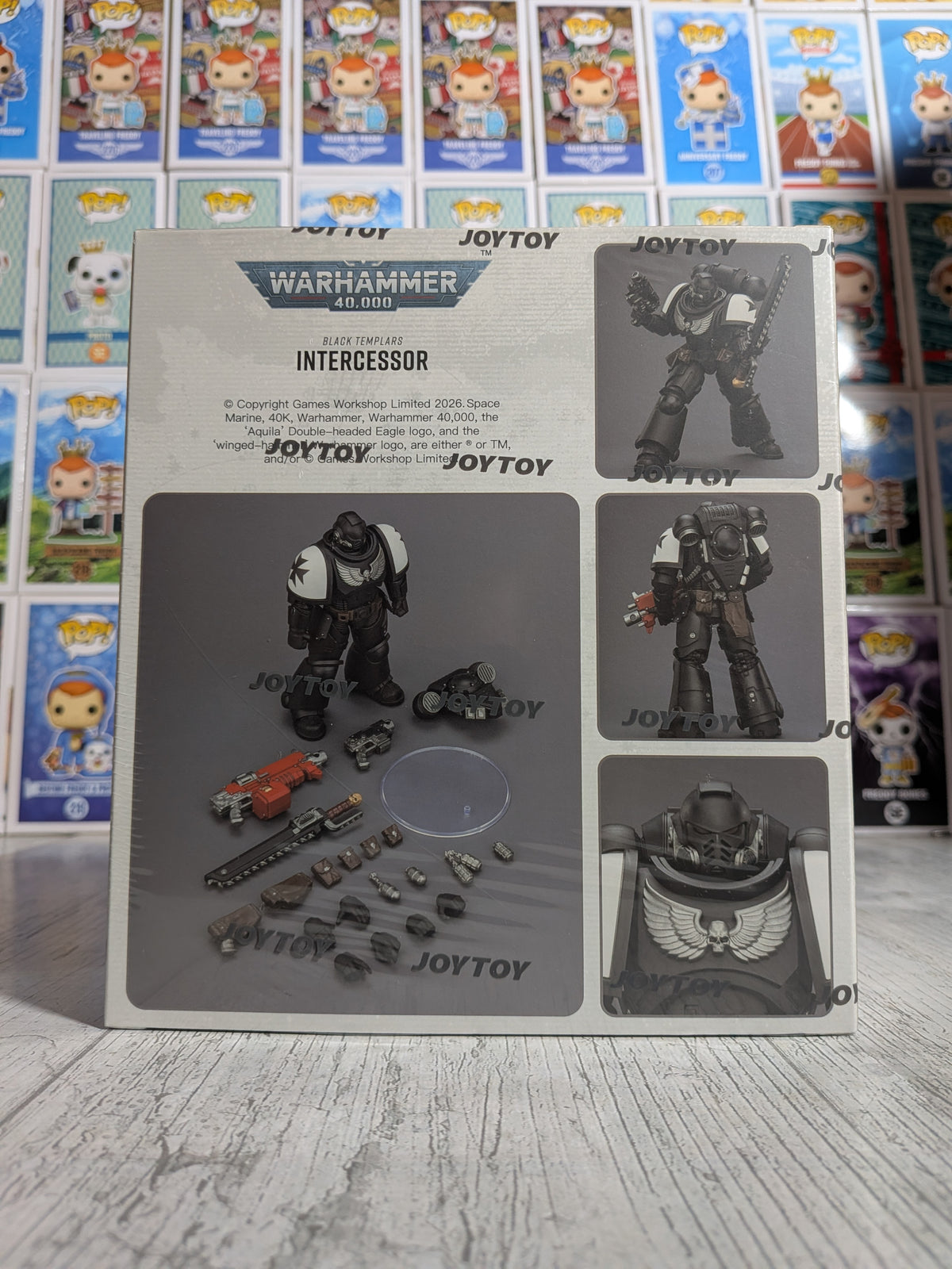 JoyToy Warhammer 40k - Space Marines Black Templars Intercessor (12.3cm)