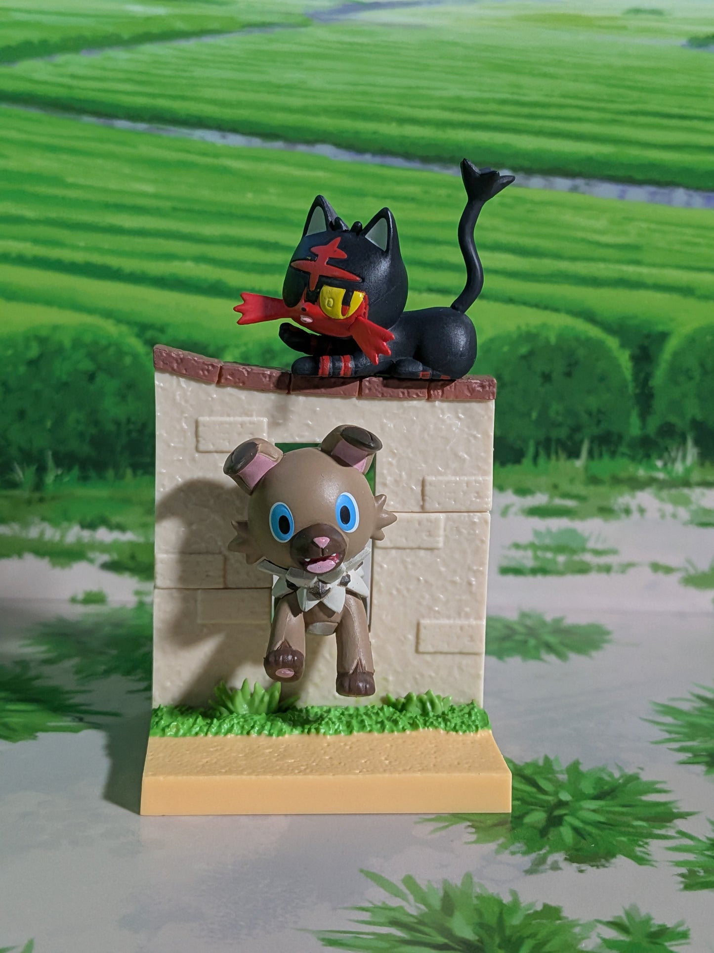 Re-Ment Pokémon - Flamiaou & Rocabot | Litten & Rockruff | Nyabby & Iwanko - Welcome Home Collection
