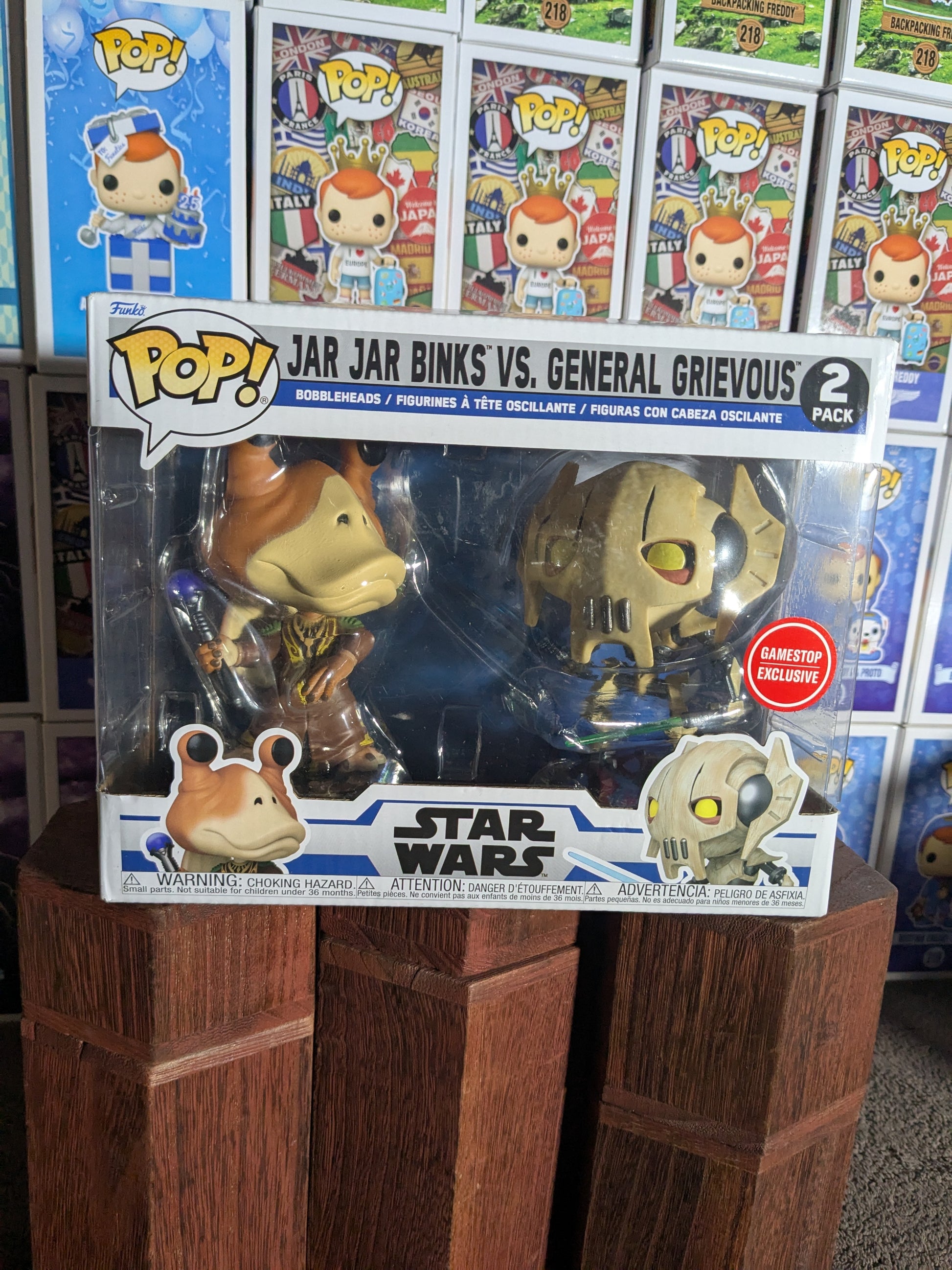 Funko pop : Jar Jar Binks vs General Grievous (GameStop/Damaged Box) - CapyToys