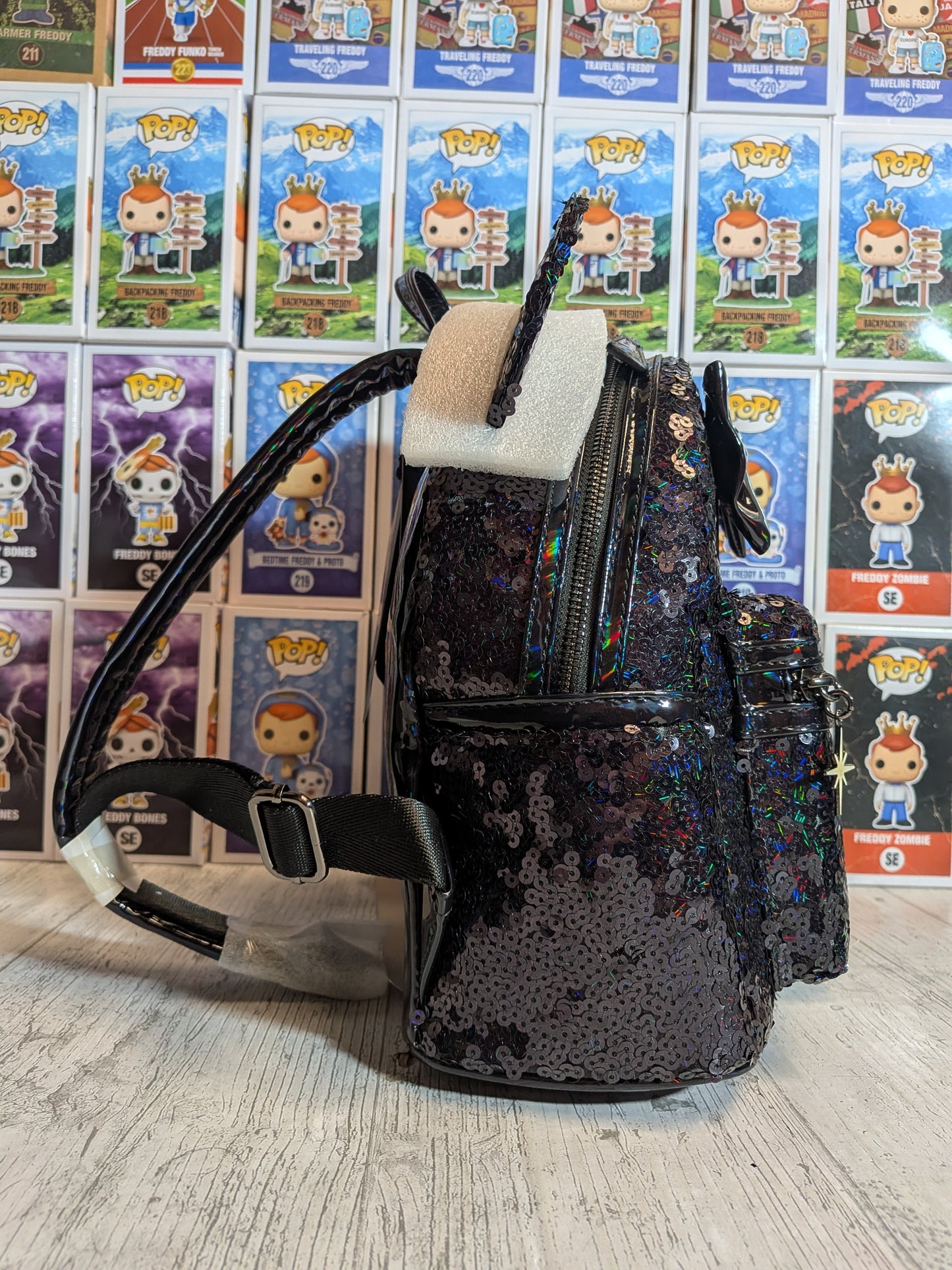 Loungefly Disney – Minnie Mouse Mini-Rucksack, schwarz, holografisch 🎀