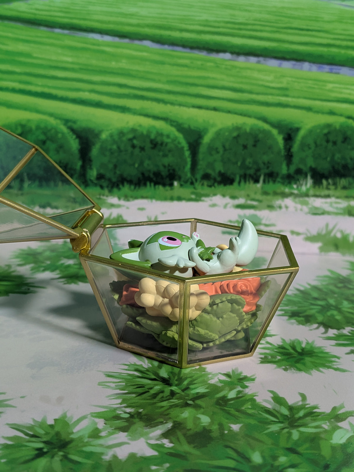 Re-Ment Pokémon - Poussacha / Sprigatito - Romantic Collection