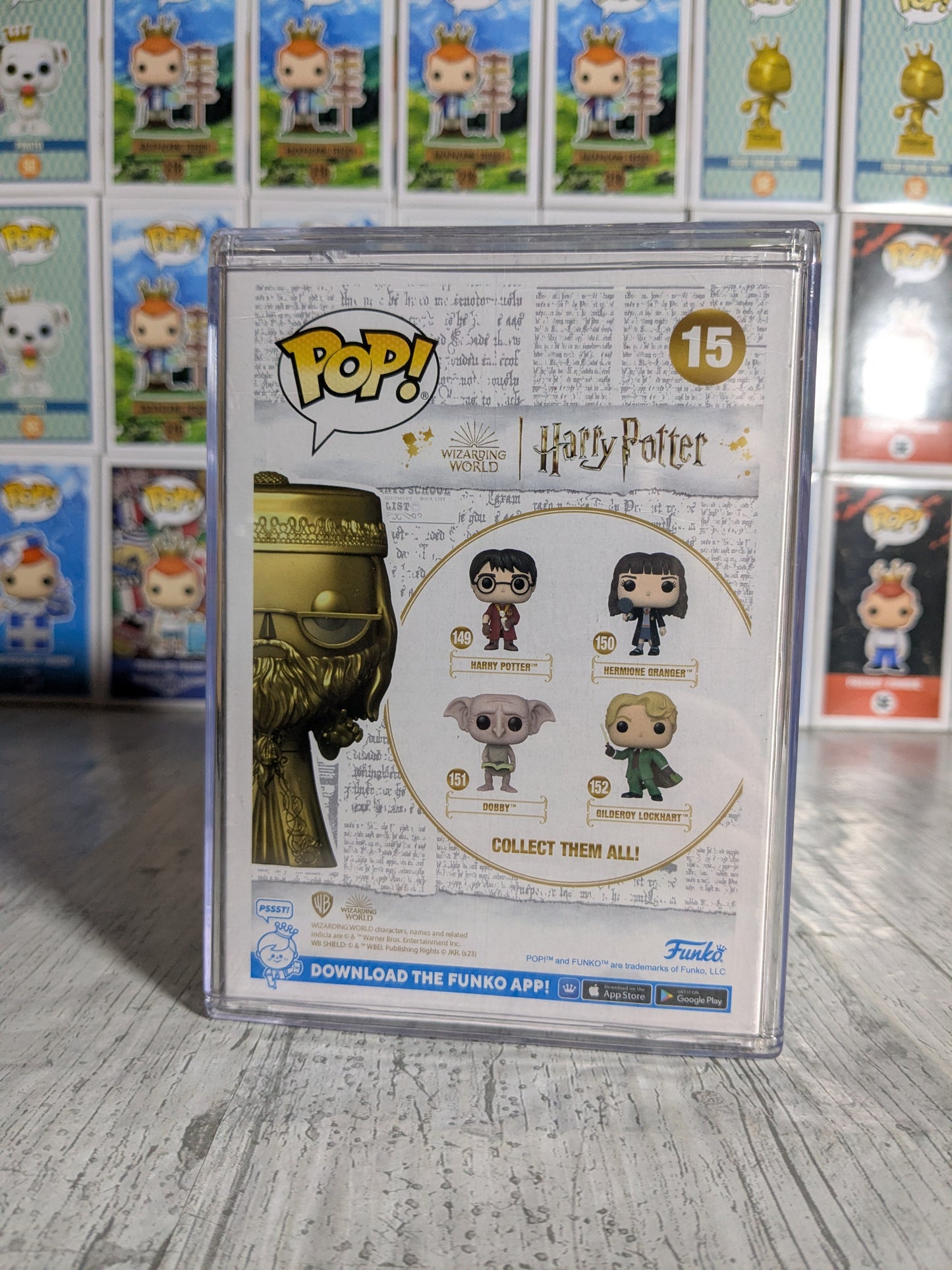 Loungefly - Harry Potter Hogwarts Castle Mini Backpack & Funko pop 15 : Albus Dumbledore (Golden) 🪄