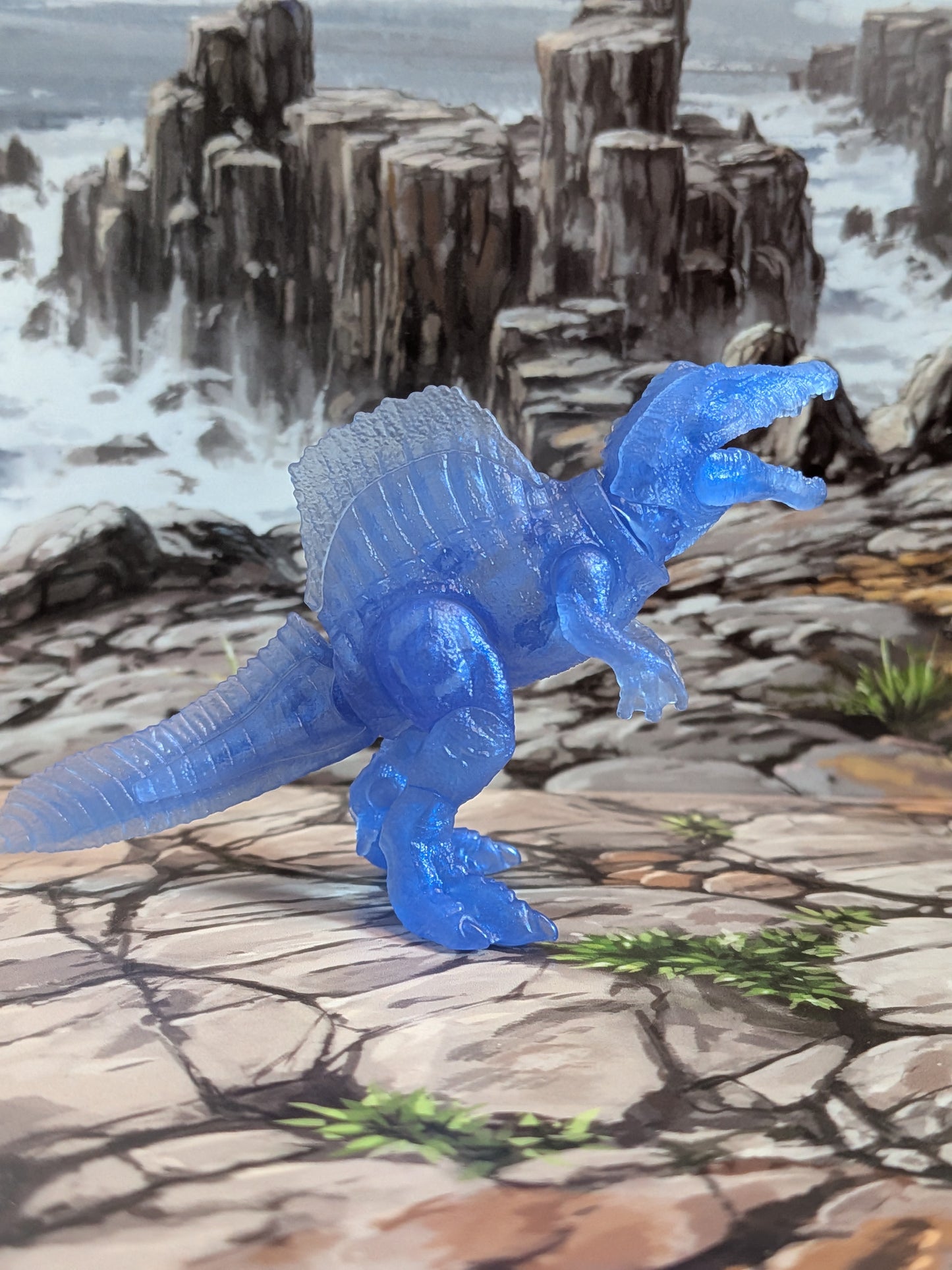 Blokees - Jurassic World Terraventure Ts01 - Spinosaurus (Translucent Blue) (~9cm)
