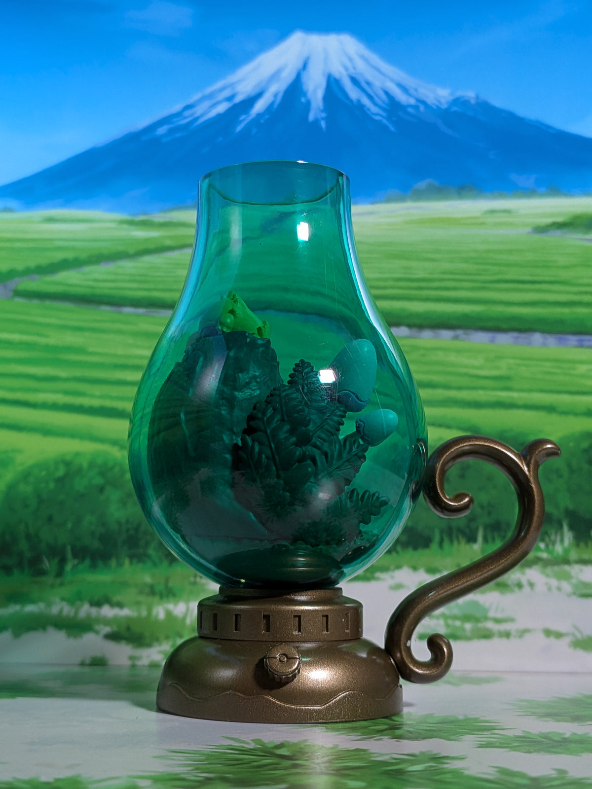 Re-Ment Pokémon Lantern Diorama - Spododo & Statitik / Morelull & Joltik (~10 cm)