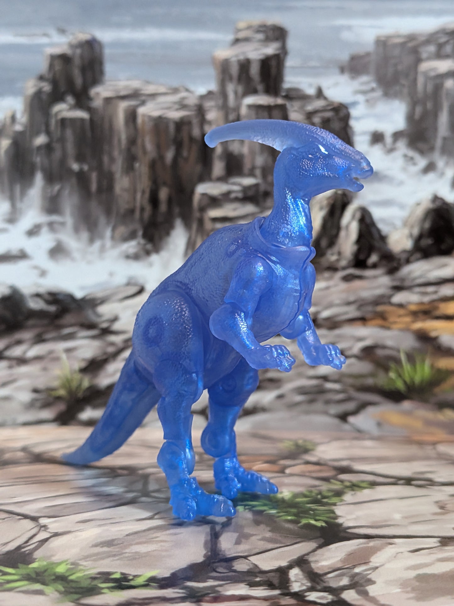 Blokees - Jurassic World Terraventure Ts02 - Parasaurolophus (Translucent Blue) (~9cm)