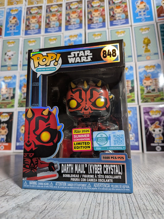 Funko Pop! Star Wars #848 - Darth Maul (Kyber Crystal) (SC2026/9500PCS)