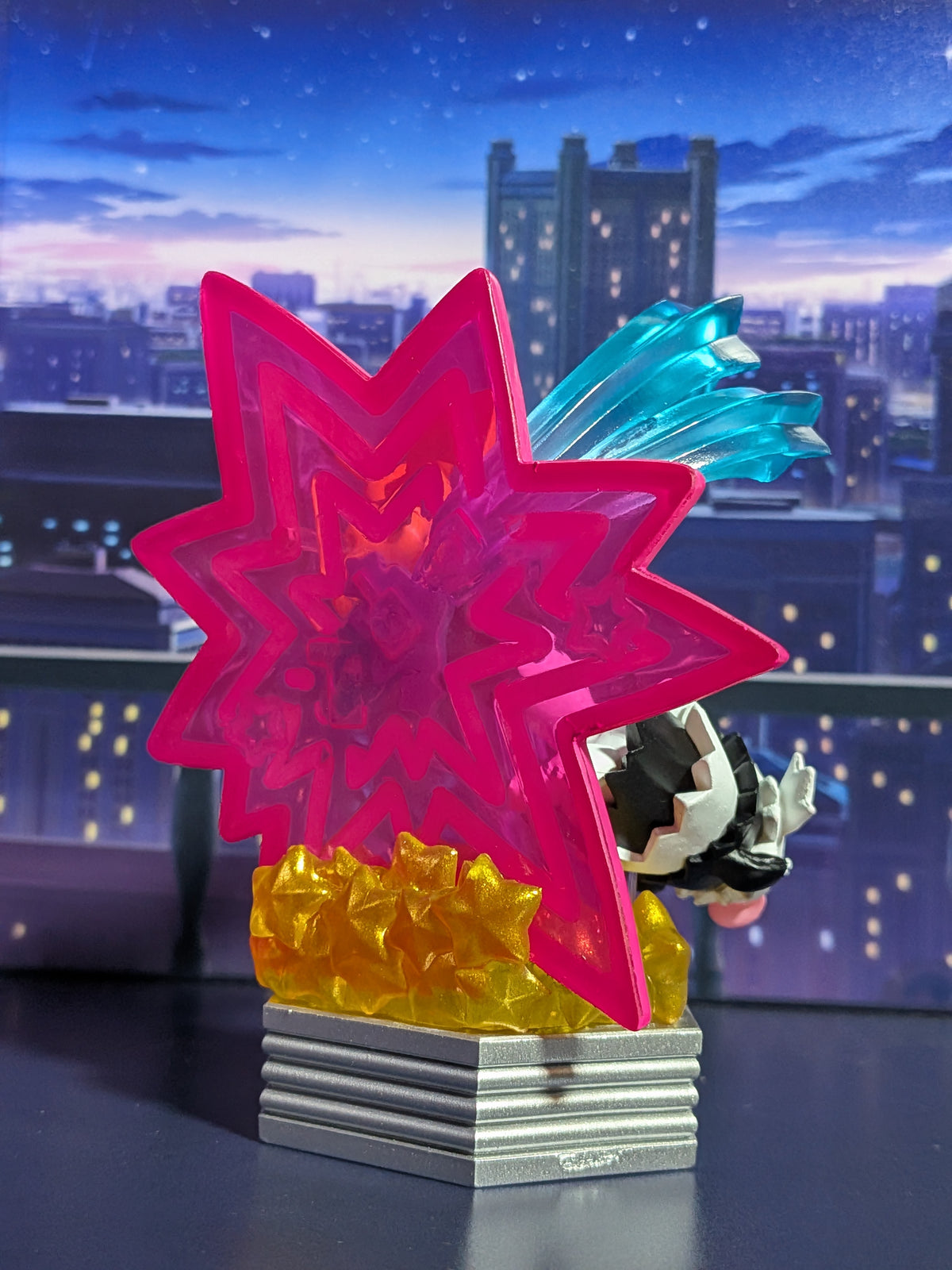 Re-Ment Pokémon - Pikachu & Zigzaton de Galar / Galarian Zigzagoon - Neon Party