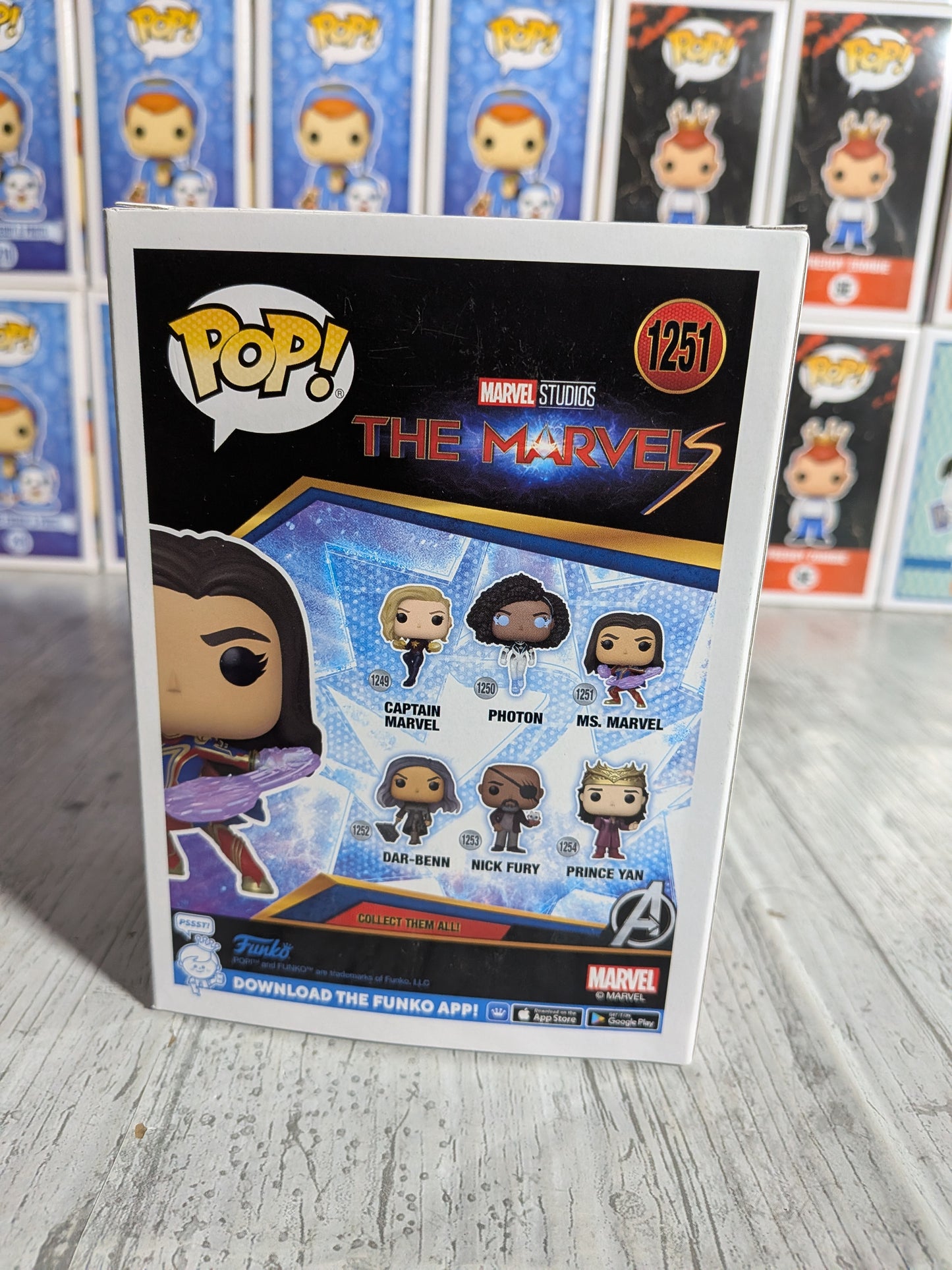 Funko Pop 1251: Ms. Marvel (Glow)