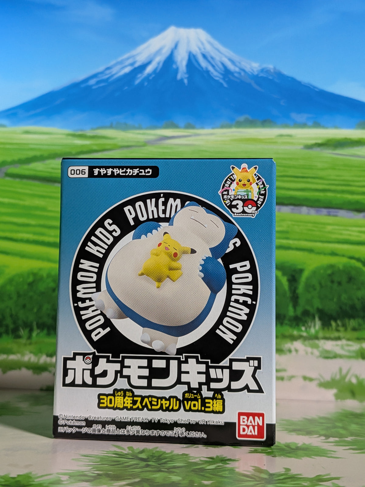 Shokugan: Pokémon Kids Mini Figure & Gum - 30th Anniversary Special Vol.3 - Suyasuya Pikachu & Snorlax (N°006)