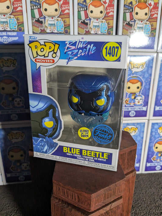 Funko pop 1407 : Blue Beetle (Glow)