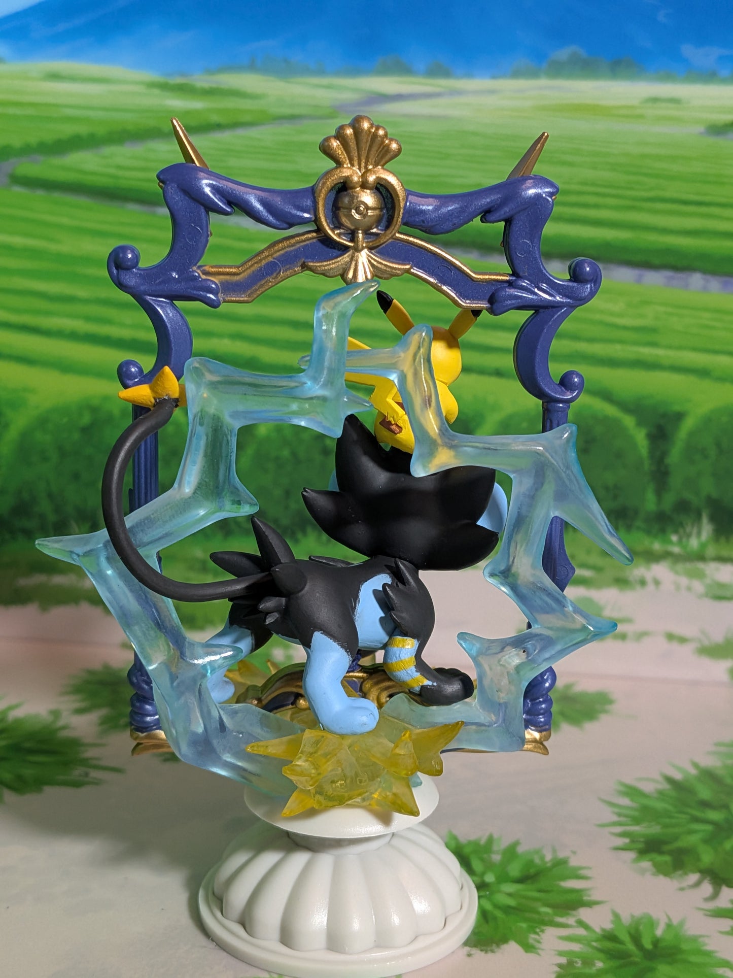 Re-Ment Pokémon - Pikachu & Luxray | Rentorar - Decorative Frame Collection 2