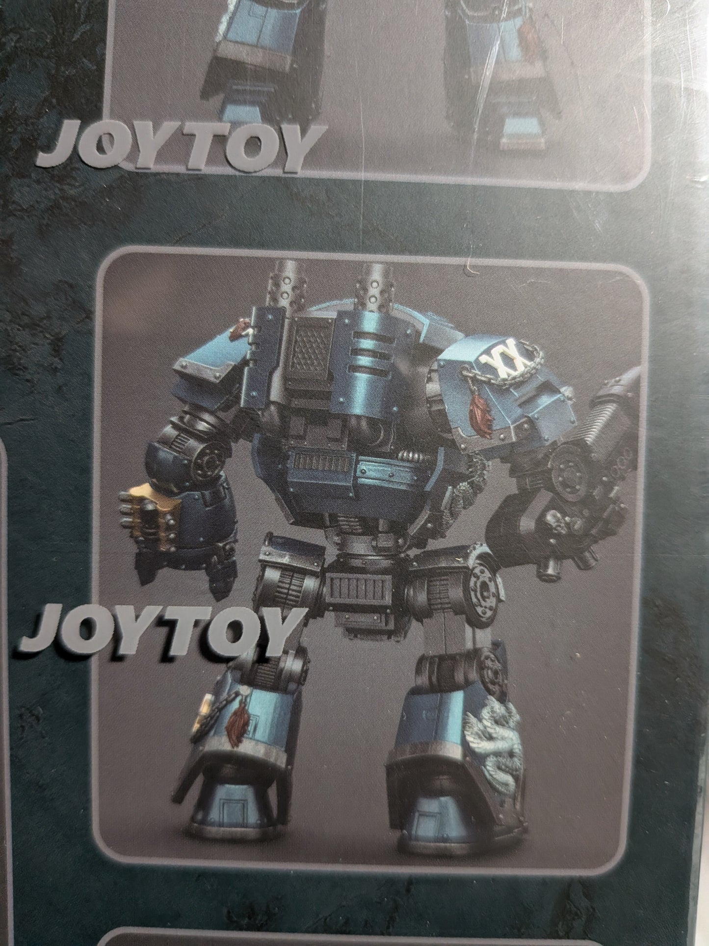 JoyToy Warhammer The Horus Heresy - Alpha Legion Contemptor Dreadnought mit Gravis-Plasmakanone (24cm)