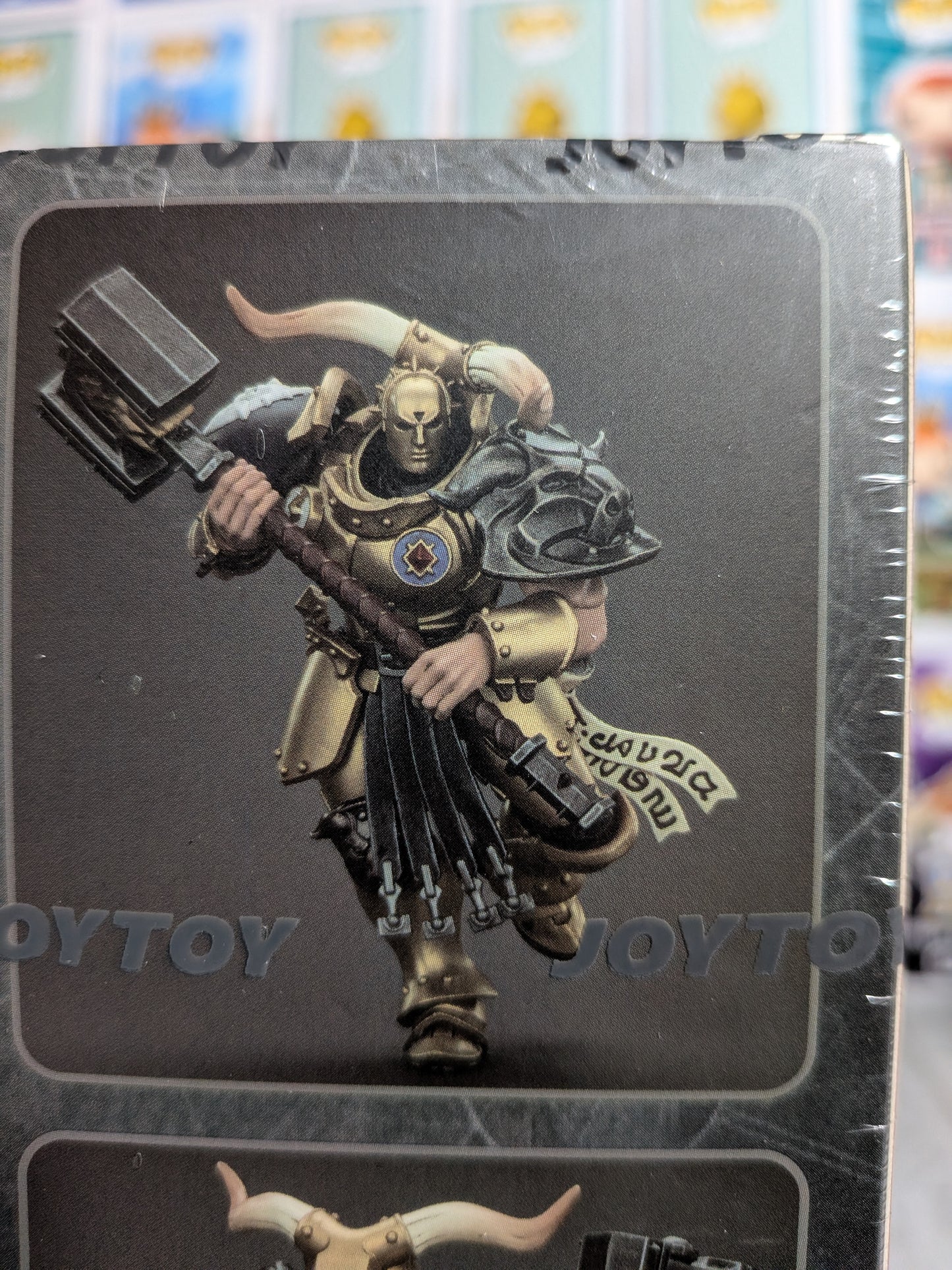 JoyToy Warhammer Age of Sigmar - Stormcast Eternals Die Schwarzklingen Rostus Oxenhammer (13,6cm)