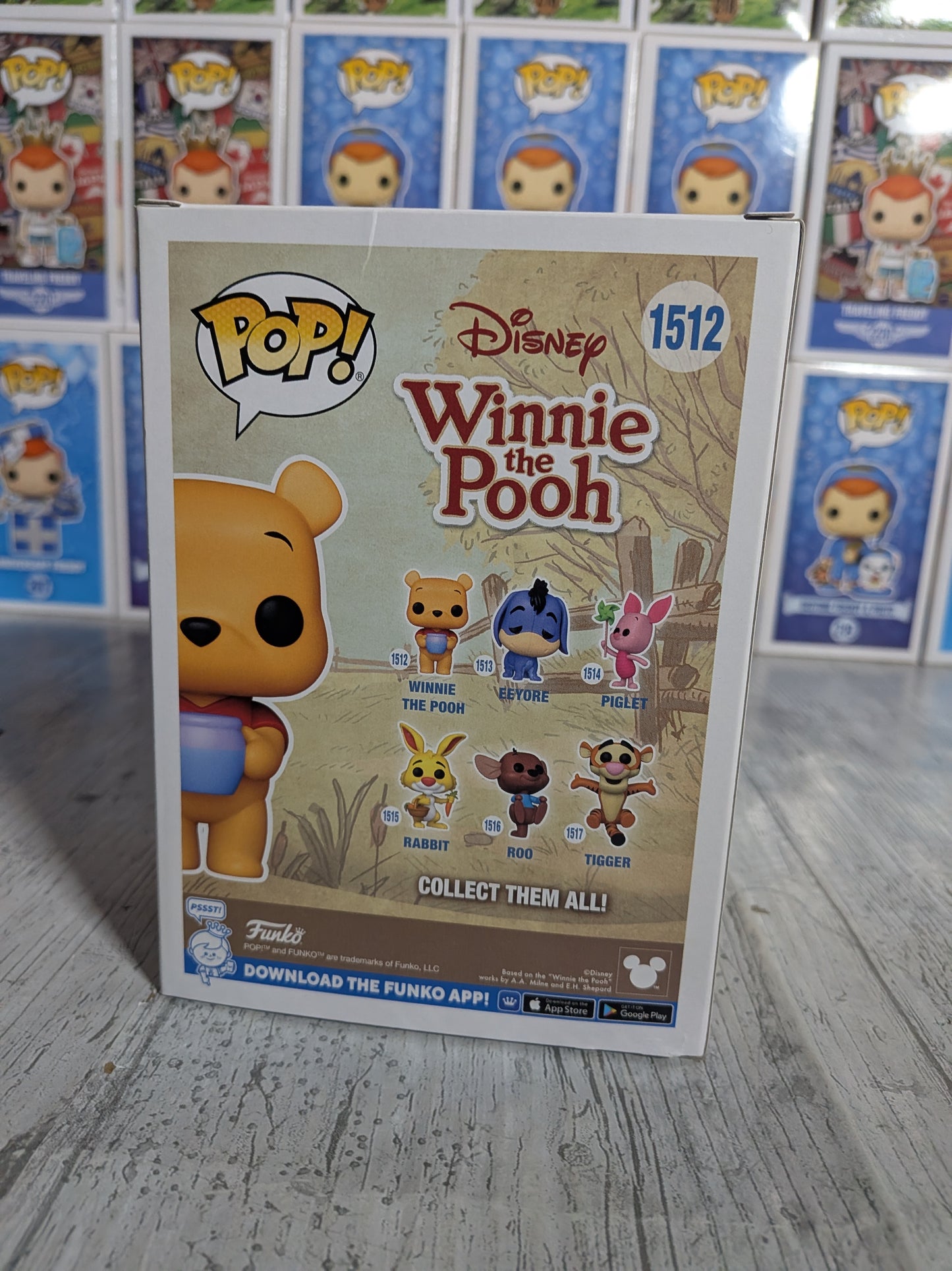 Funko Pop Disney Winnie the Pooh #1512 - Winnie the Pooh (5000 Stück/Beflockt/Beschädigte Box)