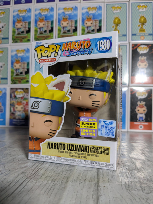 Funko pop Naruto Shippuden #1980 - Naruto Uzumaki Sasuke's Paw Encyclopedia (SC2025)