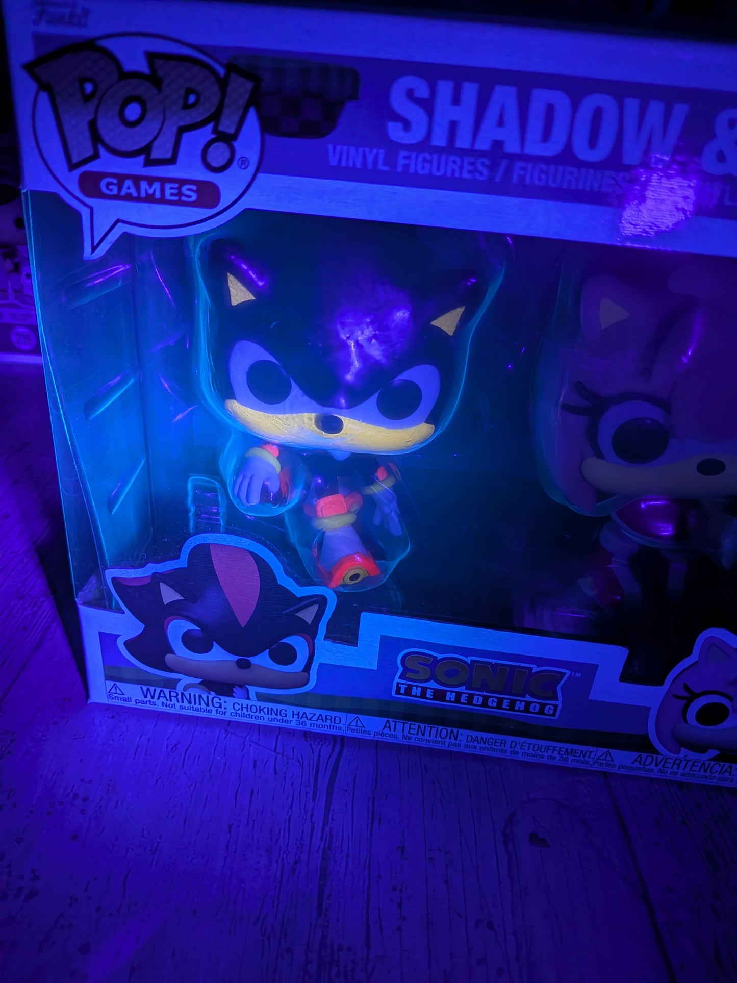 Funko Pop Sonic the Hedgehog - Shadow &amp; Amy (beflockt)