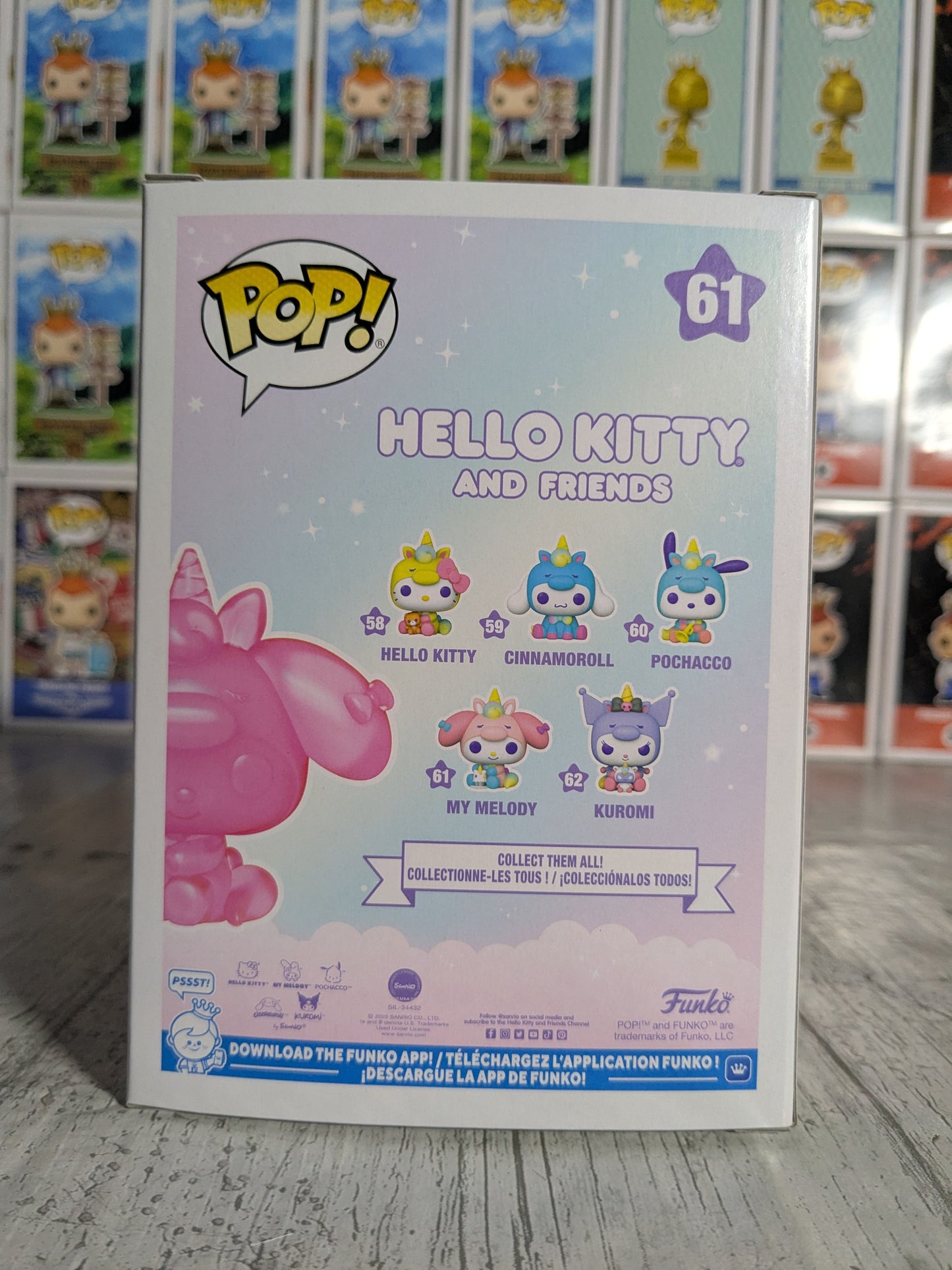 Funko pop Hello Kitty & Friends #61 - My Melody (Translucent Pink)