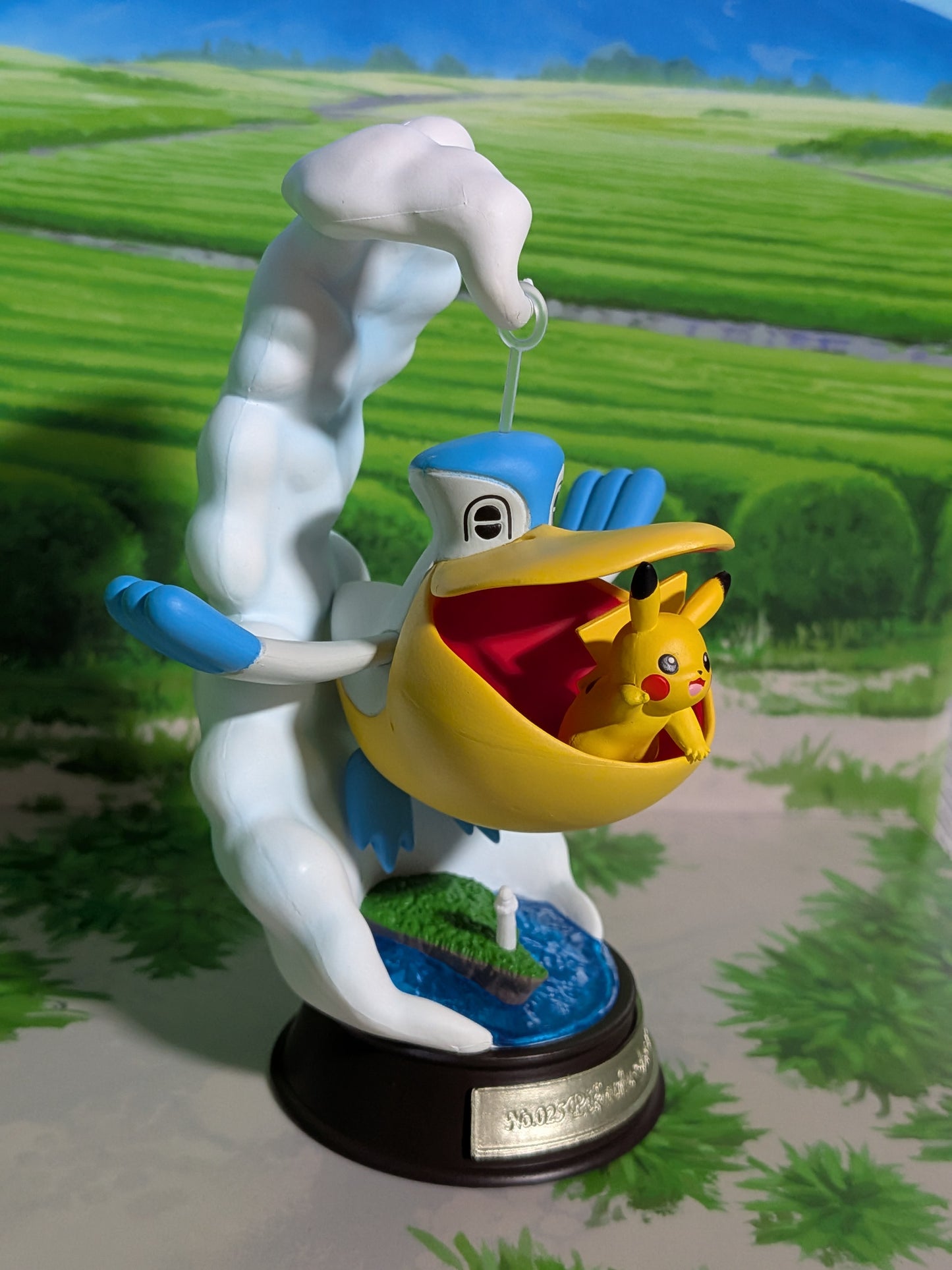 Re-Ment Pokémon Swing Vignette Collection Vol.3 - Pikachu & Bekipan | Pelipper (~10cm)